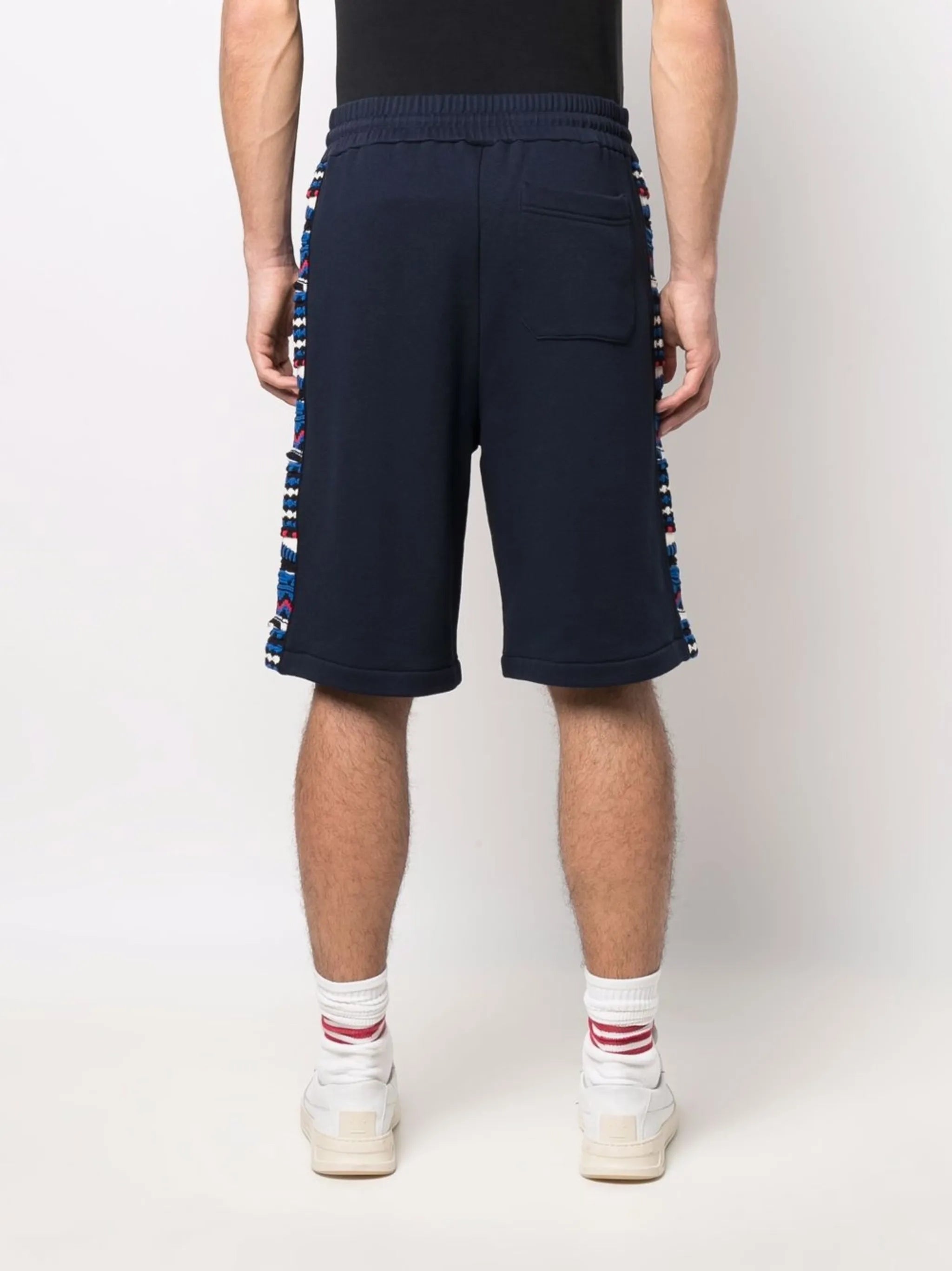 patterned jacquard cotton shorts