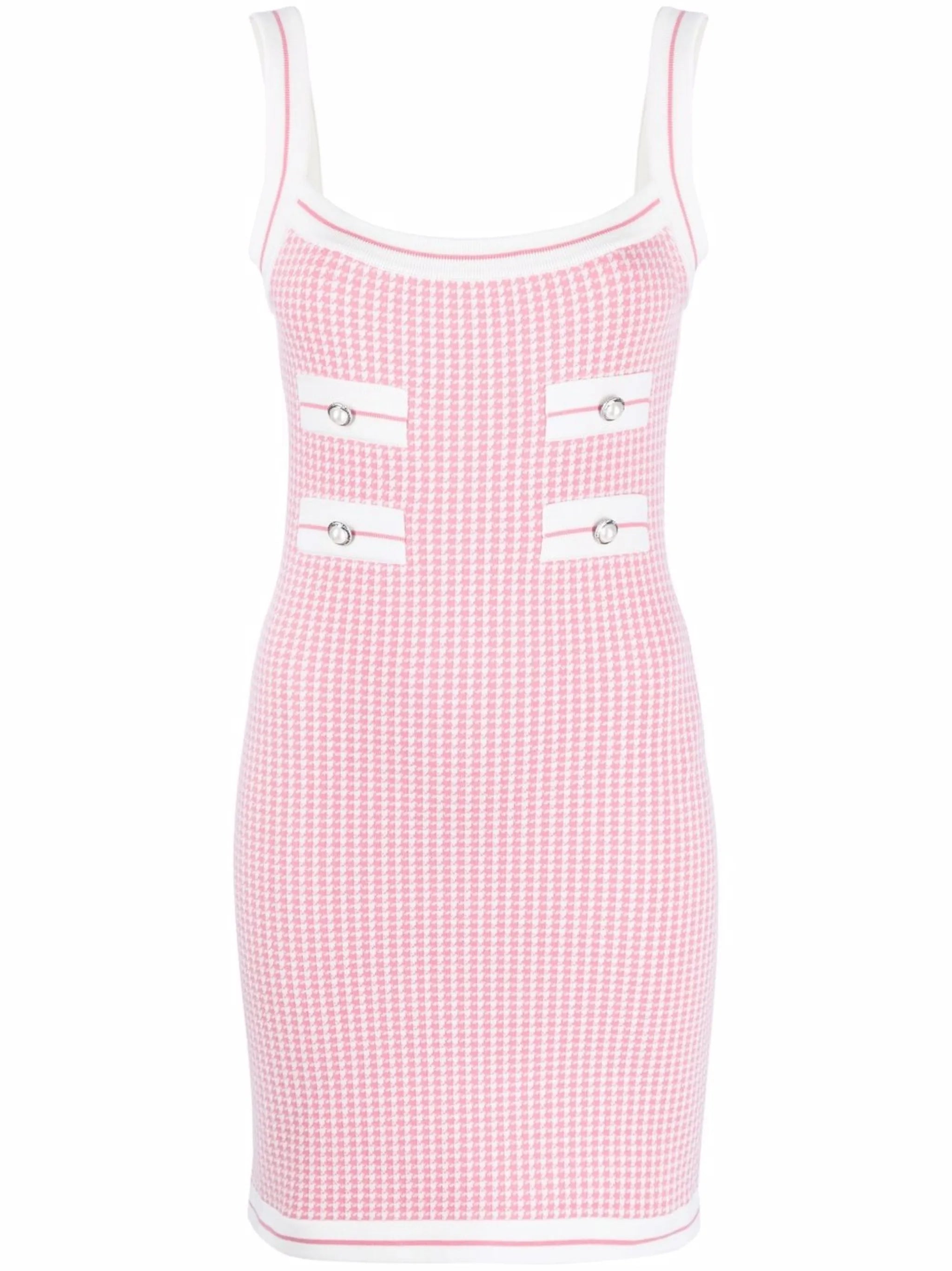 houndstooth-check minidress