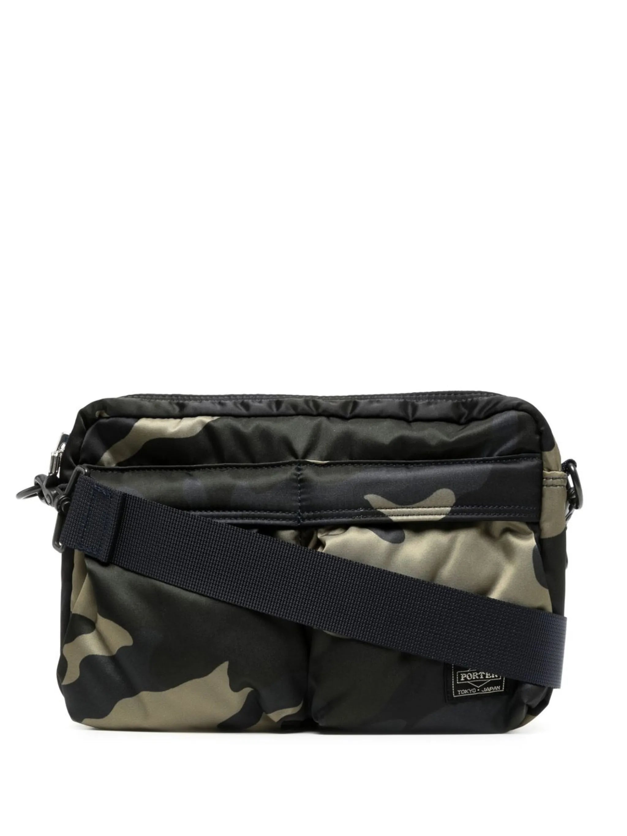 camouflage-print crossbody bag