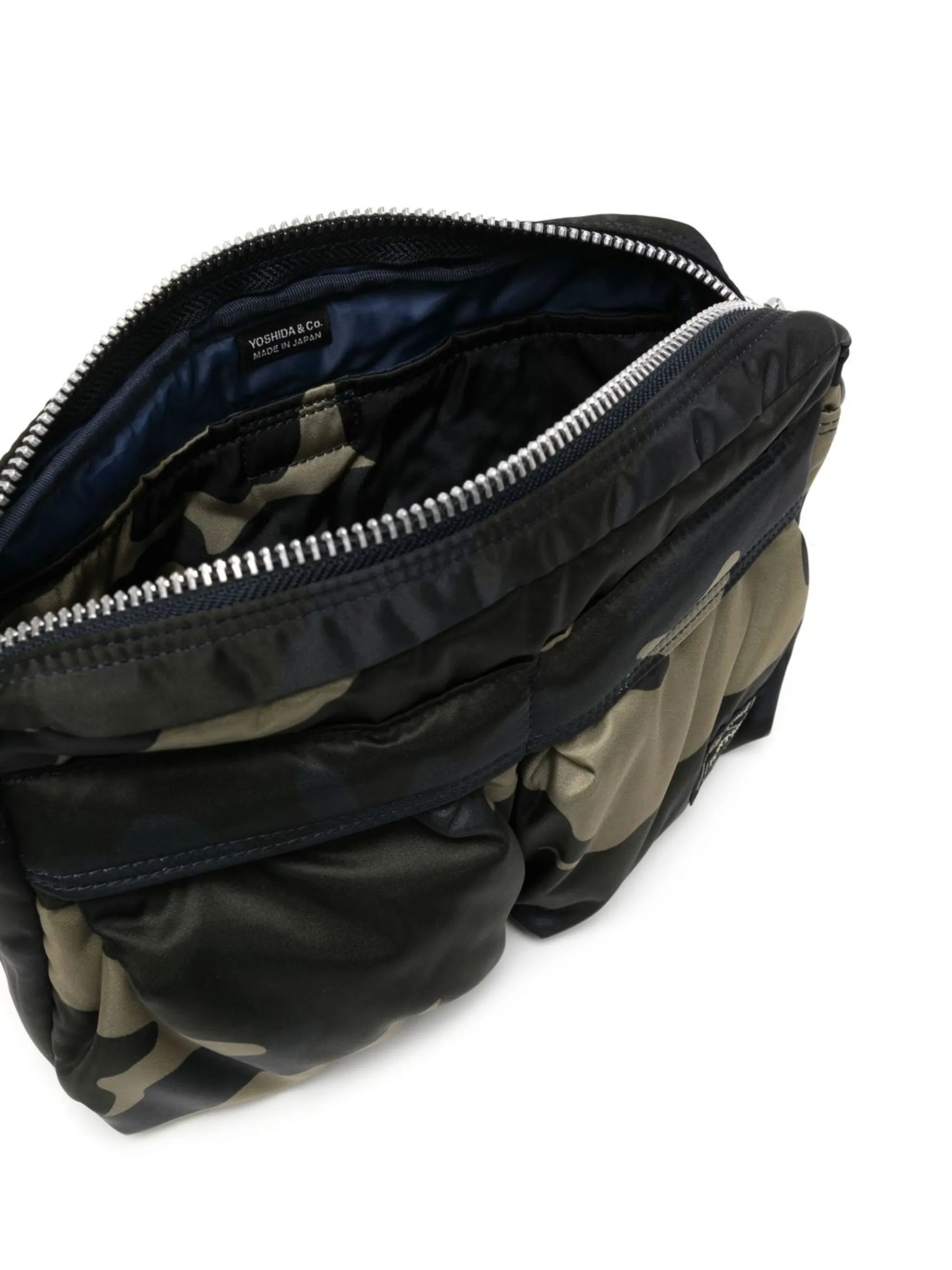 camouflage-print crossbody bag