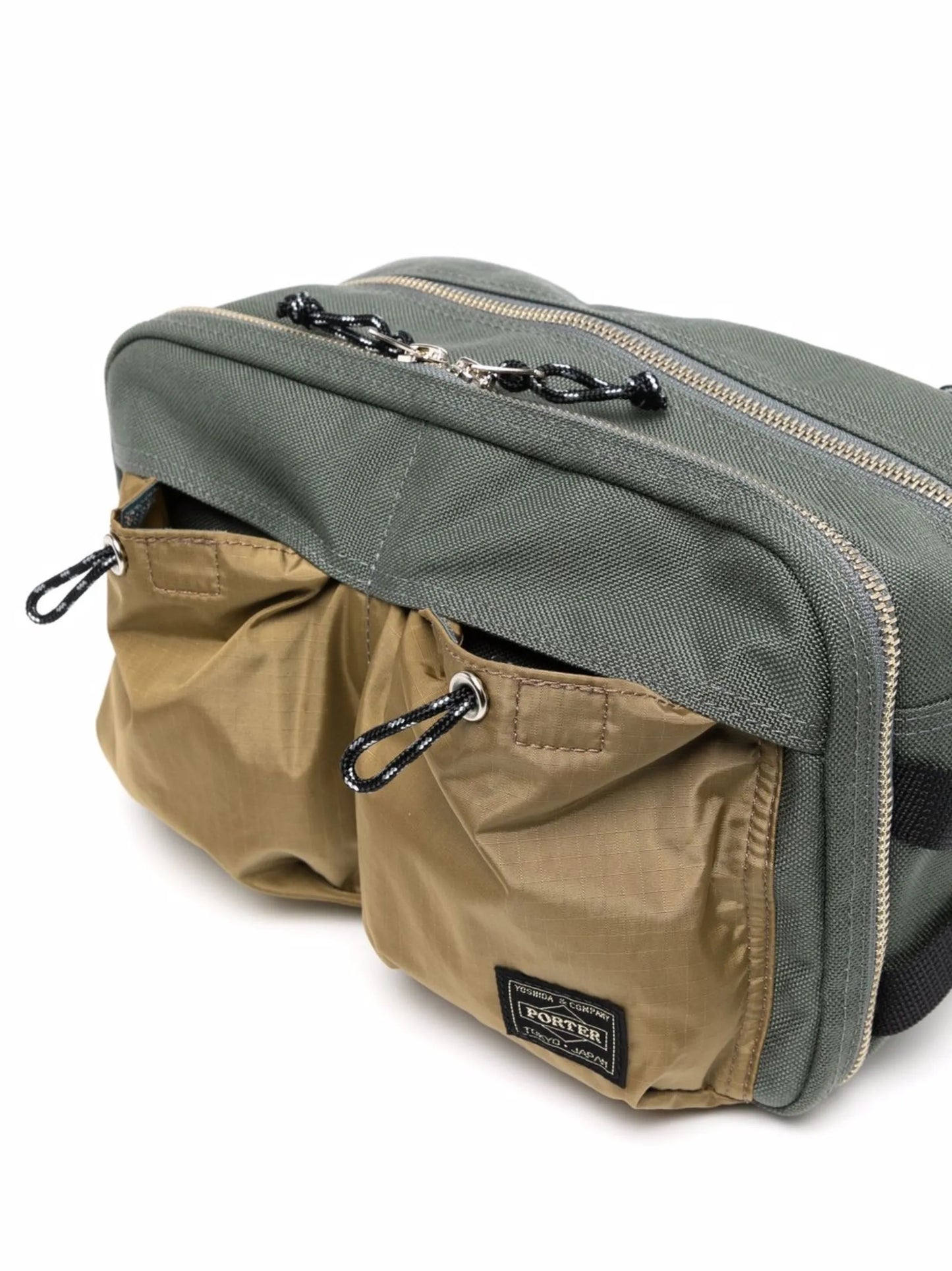 two tone rectangle belt bag