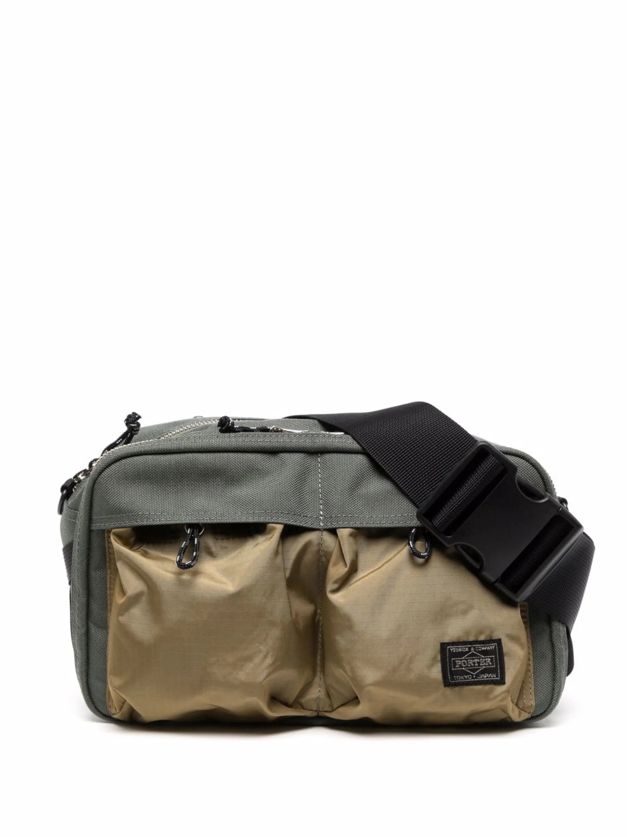 two tone rectangle belt bag