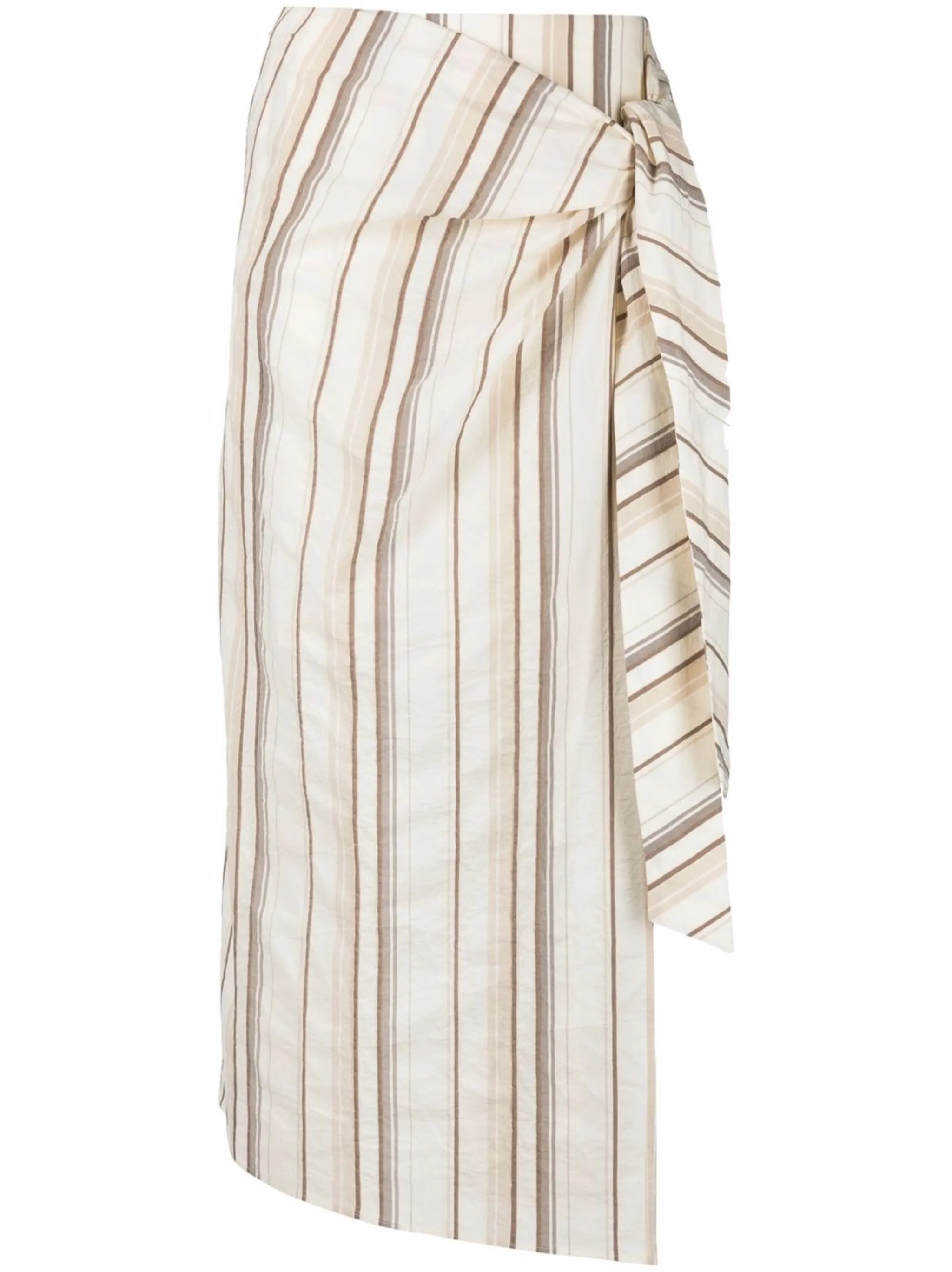 striped wrap skirt