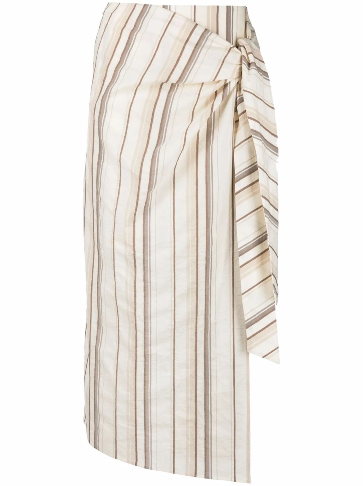 striped wrap skirt