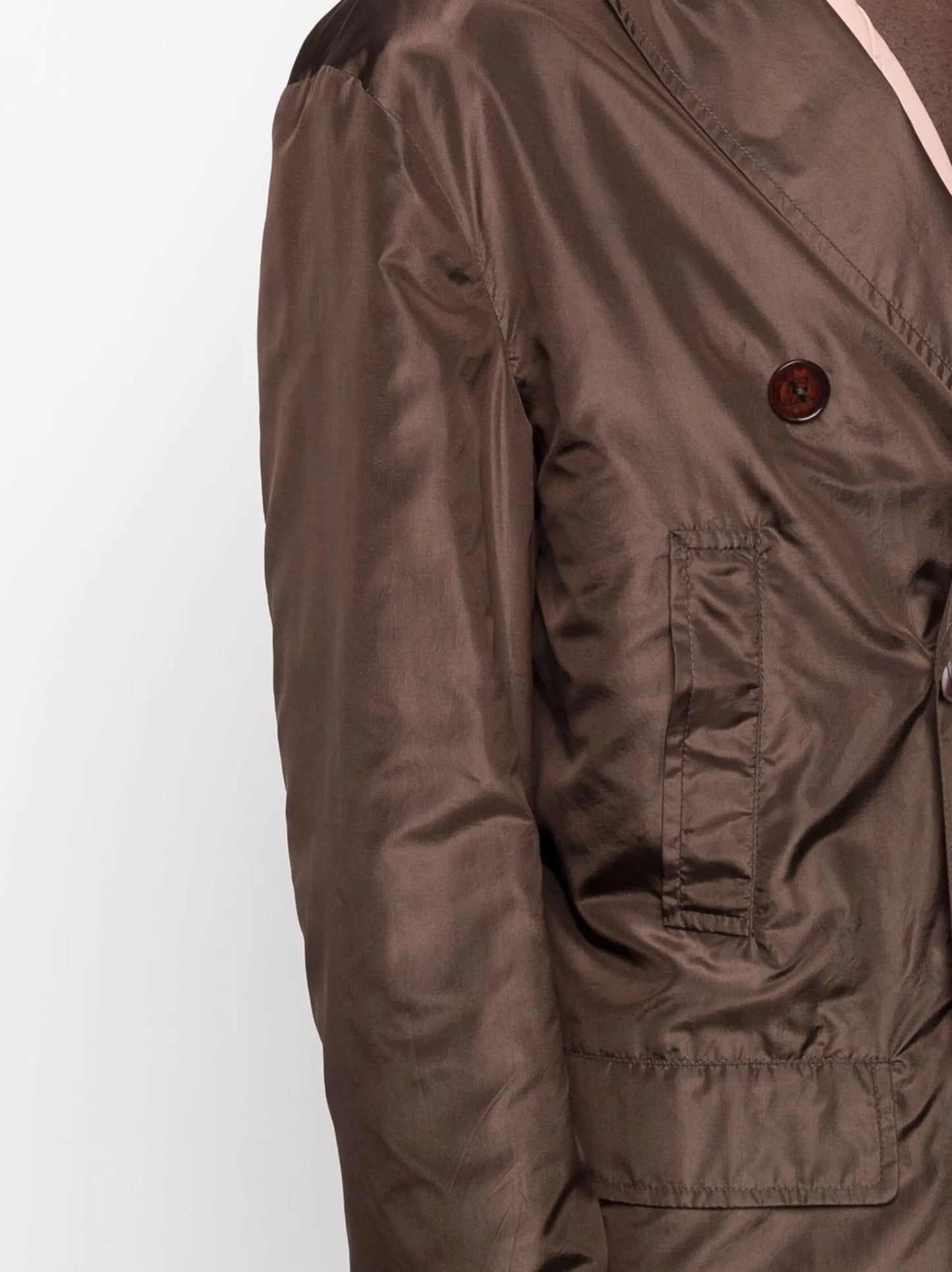 double-breasted midi coat
