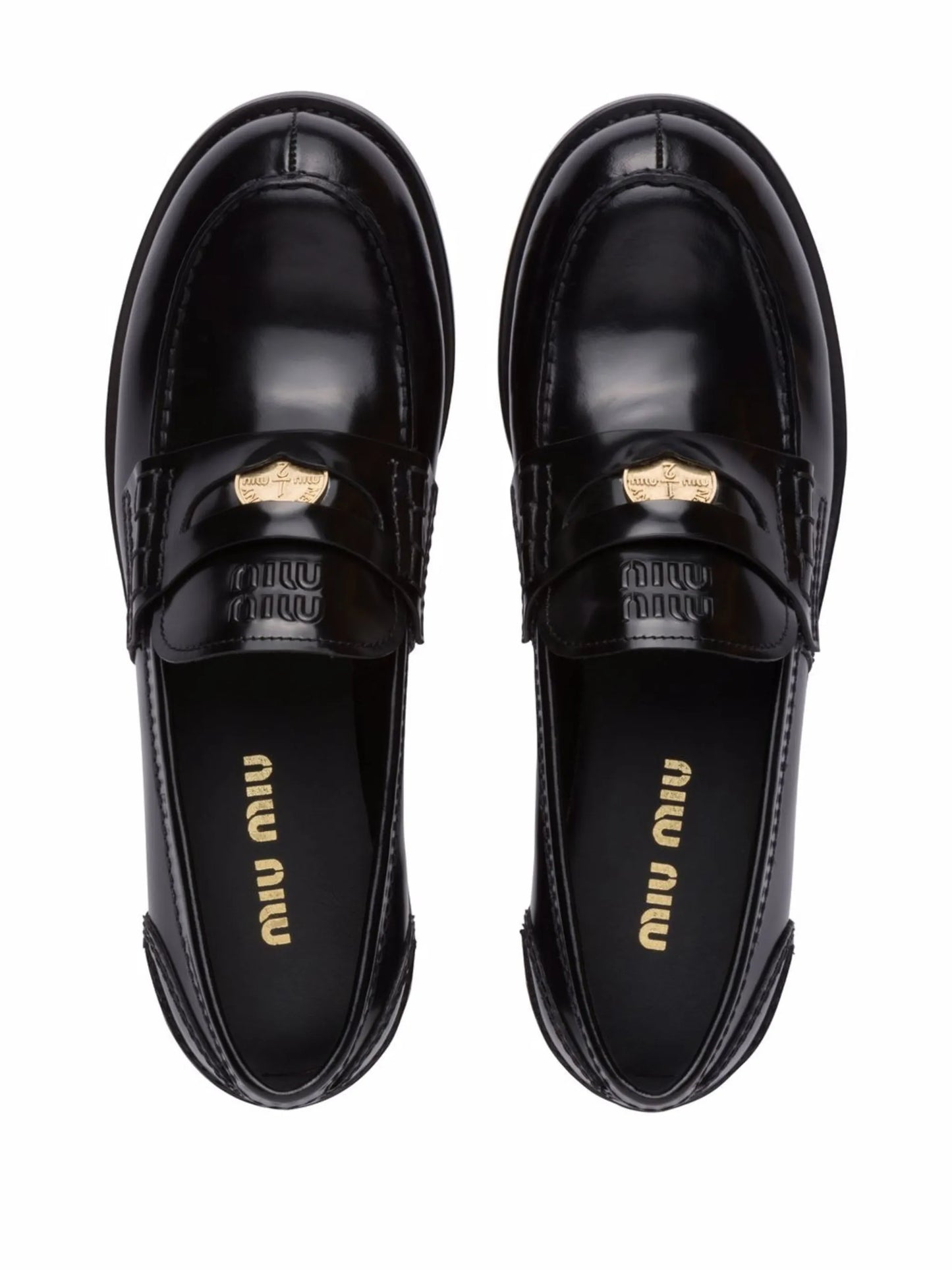 brushed leather penny loafers
