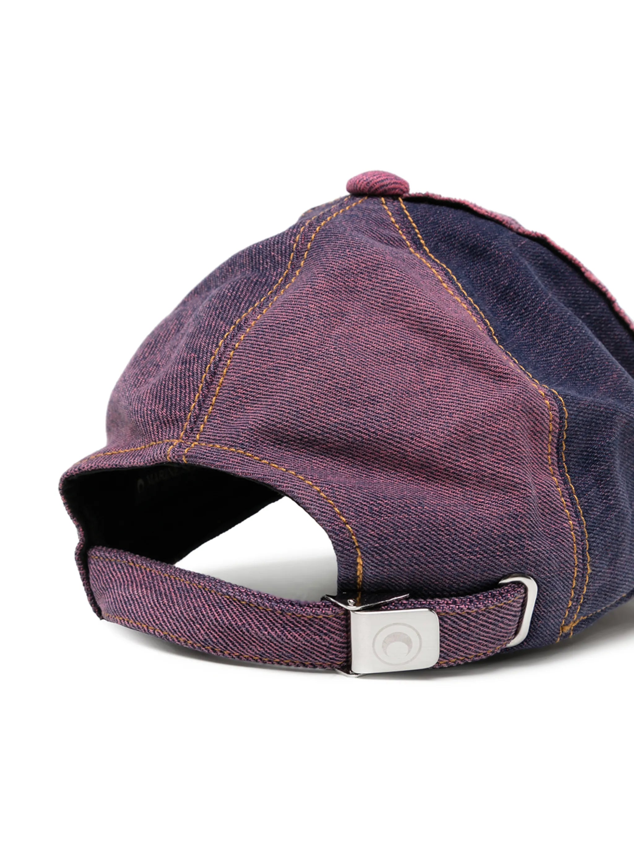 Crescent Moon distressed denim cap