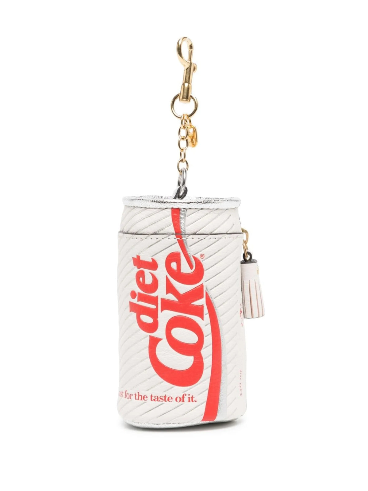 Diet Coke capra coin purse in optic white