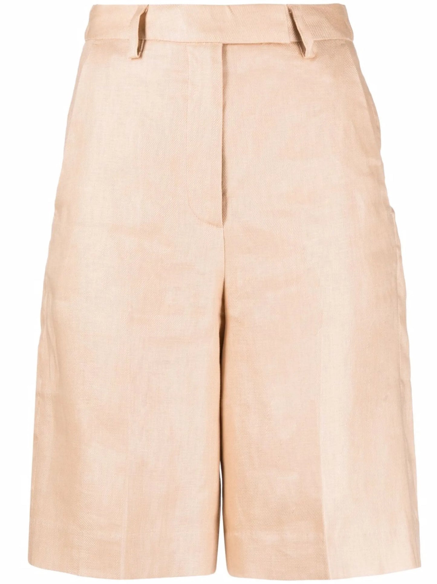 tailored linen shorts