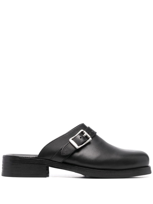 buckle-detail mules
