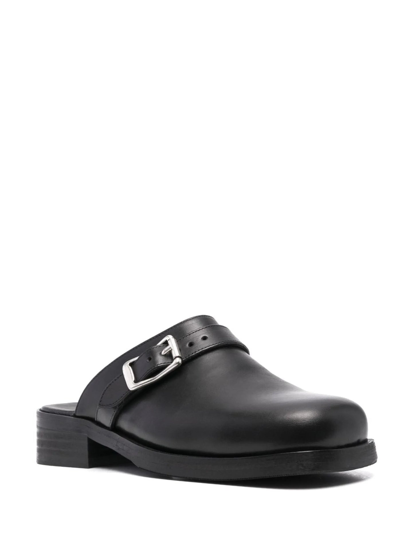 buckle-detail mules