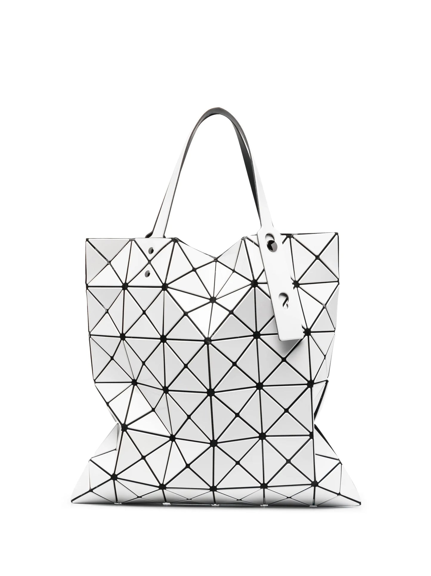 Lucent geometric-panelled tote bag