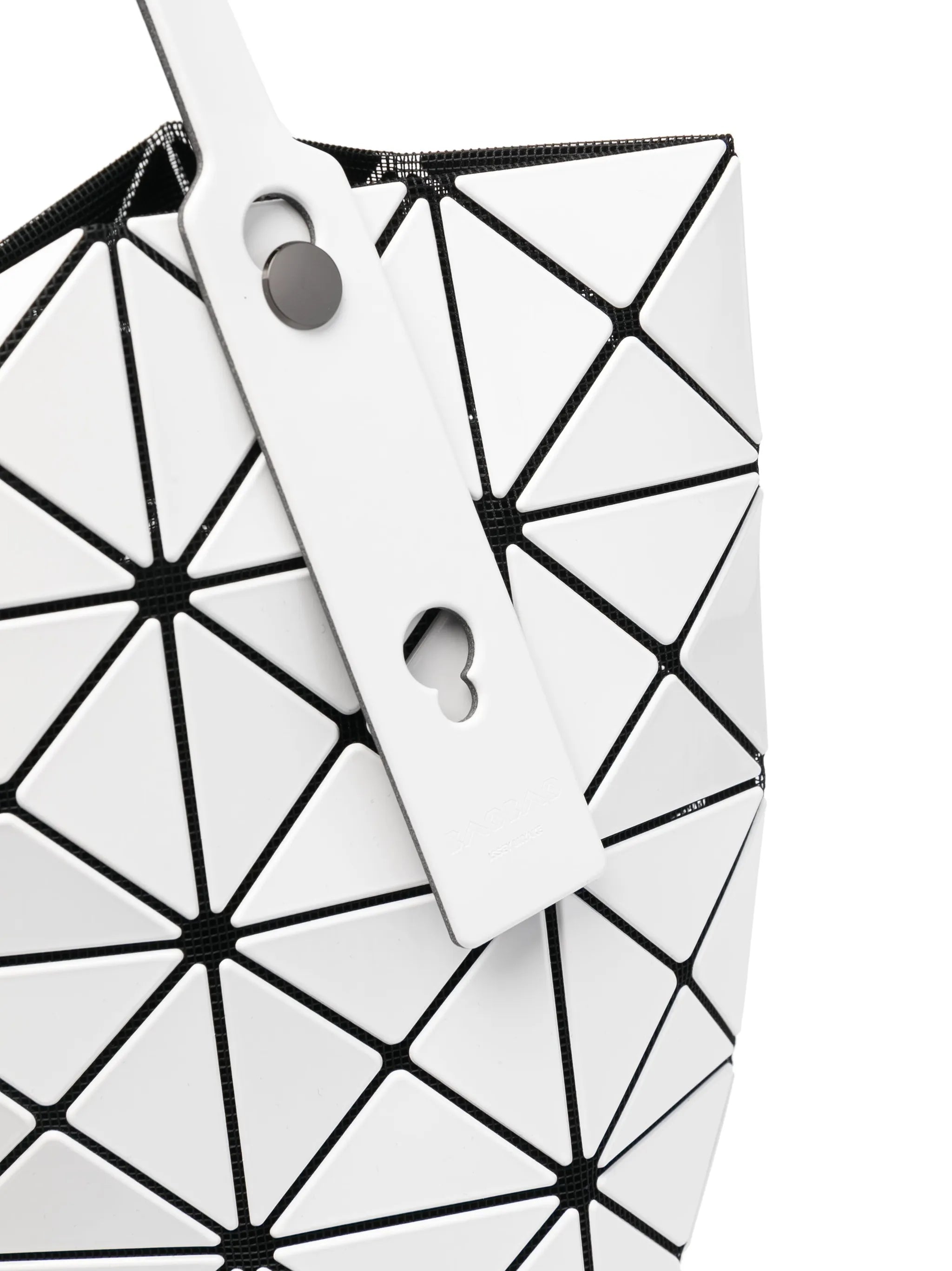 Lucent geometric-panelled tote bag