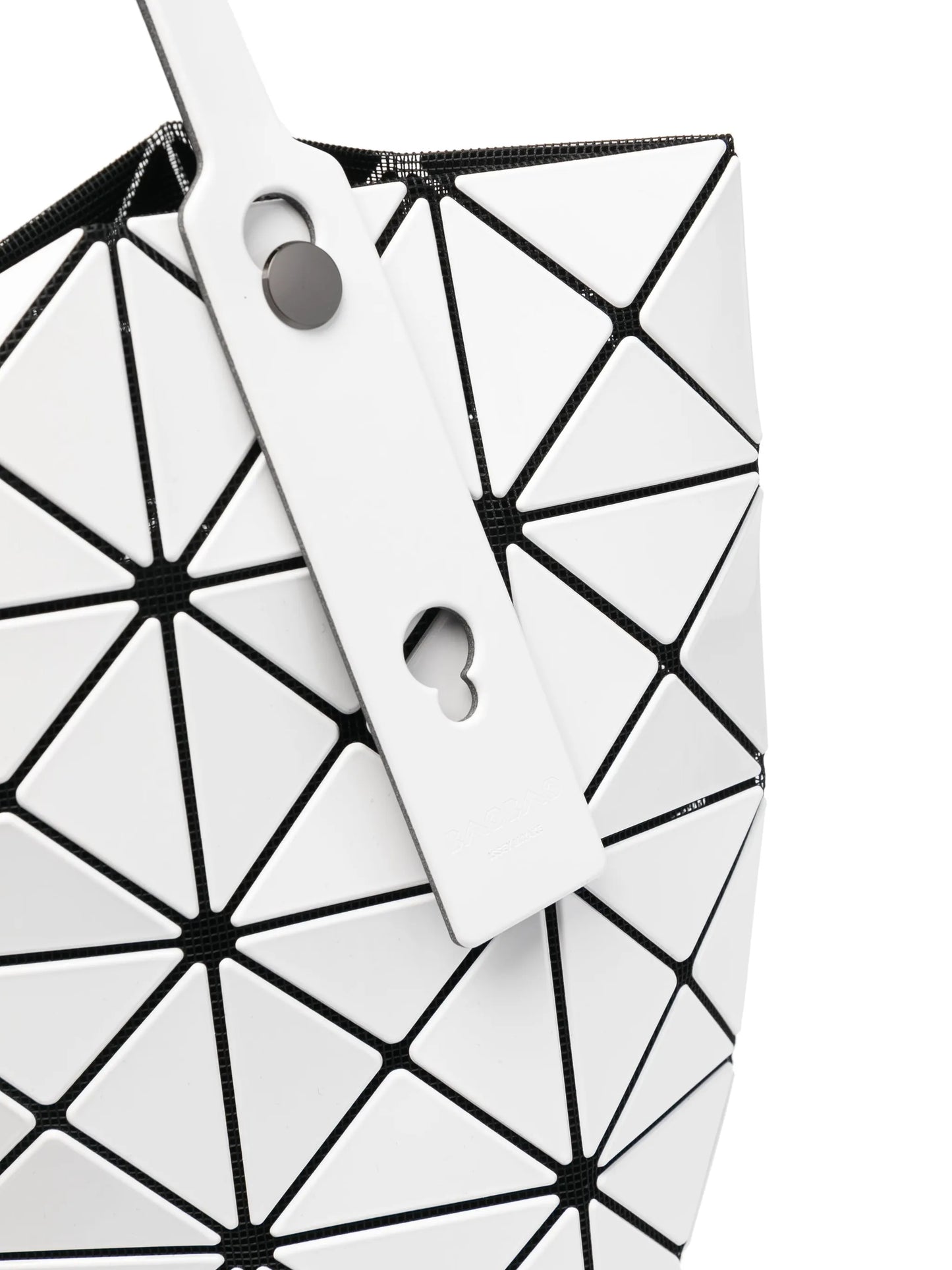Lucent geometric-panelled tote bag