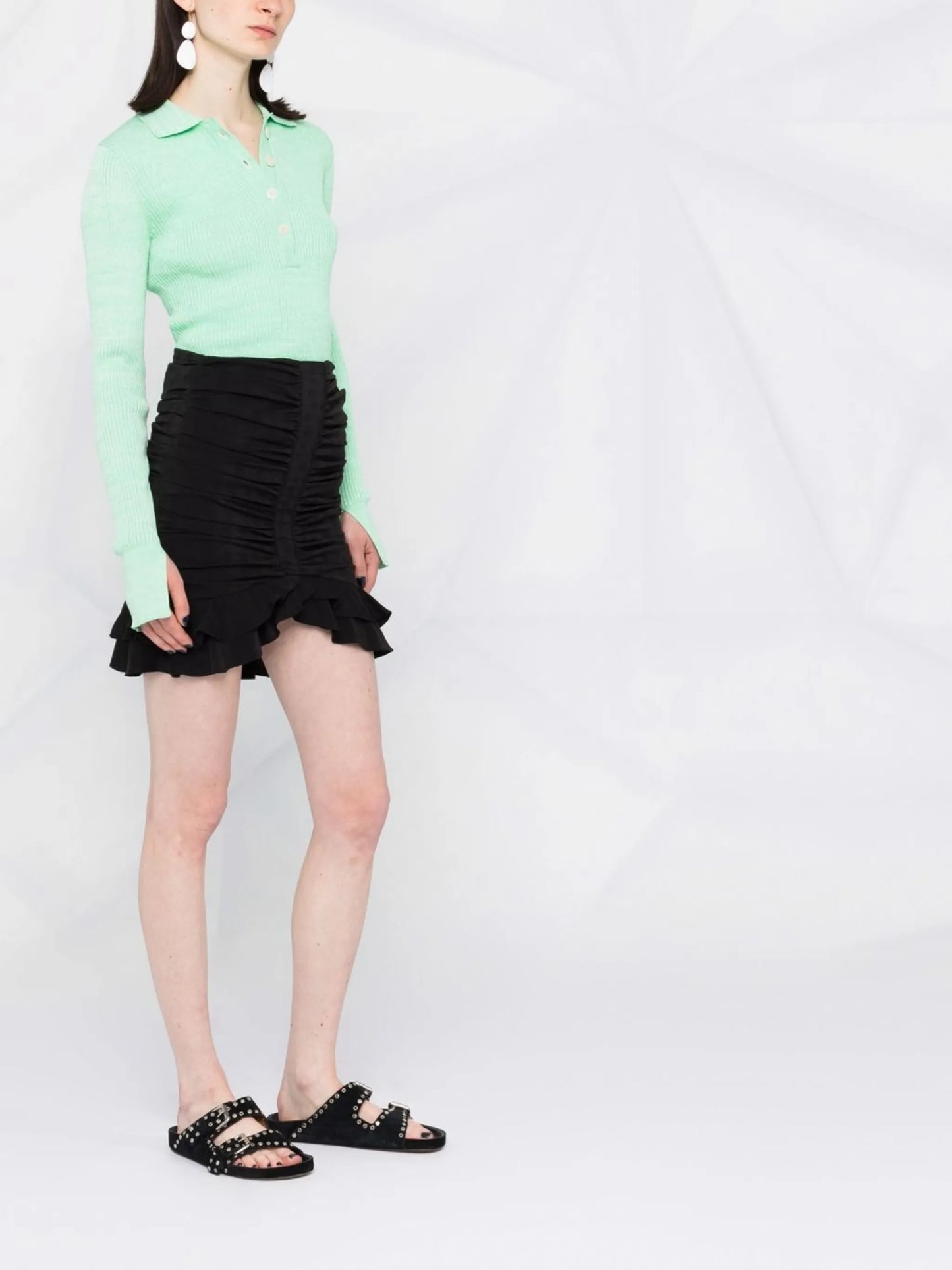 Milendi draped miniskirt
