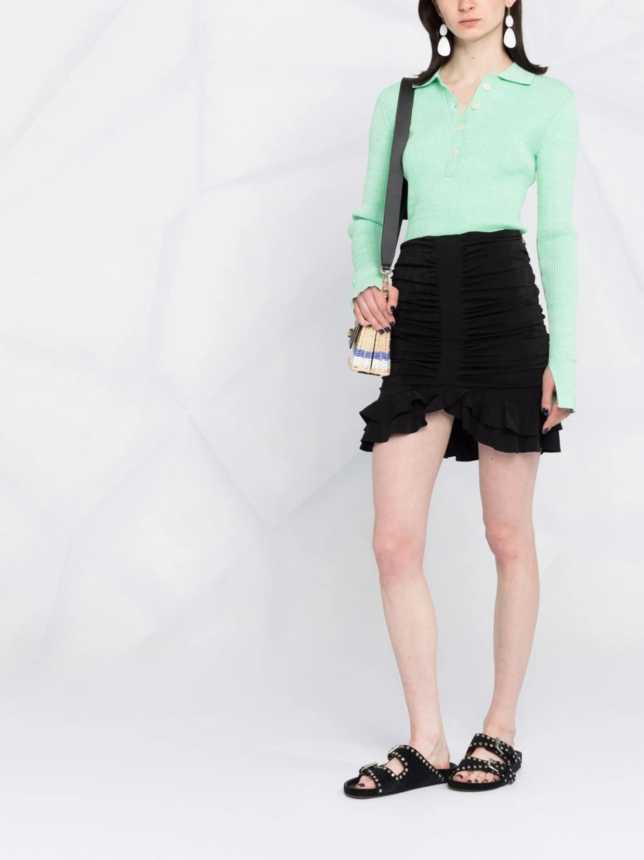 Milendi draped miniskirt
