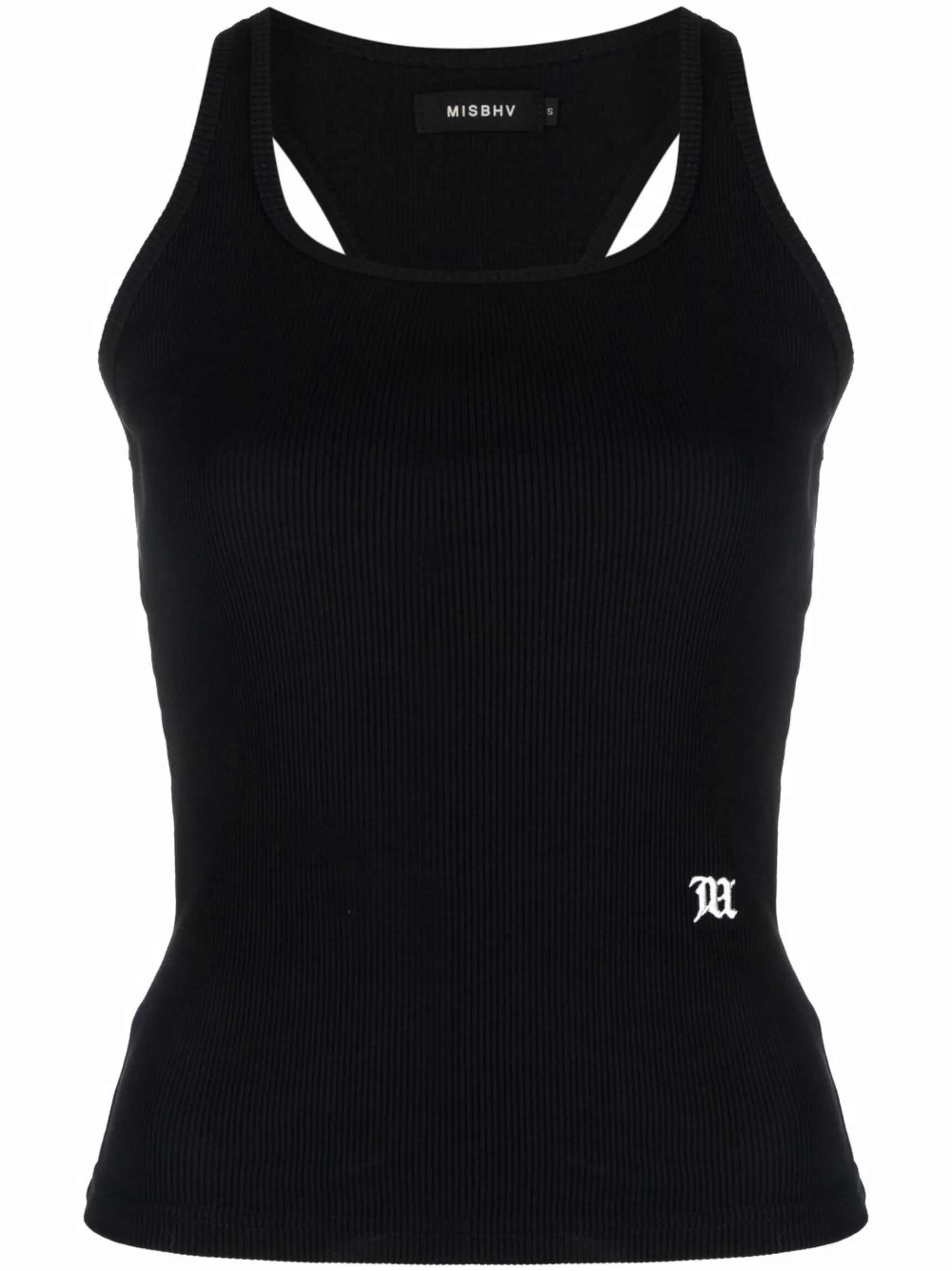 ribbed-knit tank top