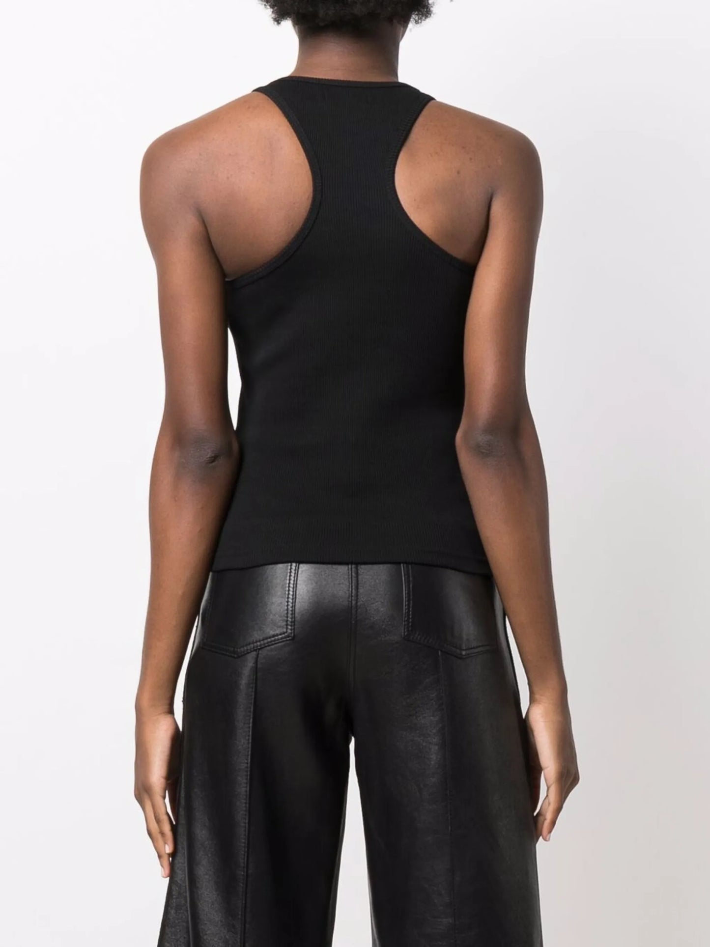 ribbed-knit tank top