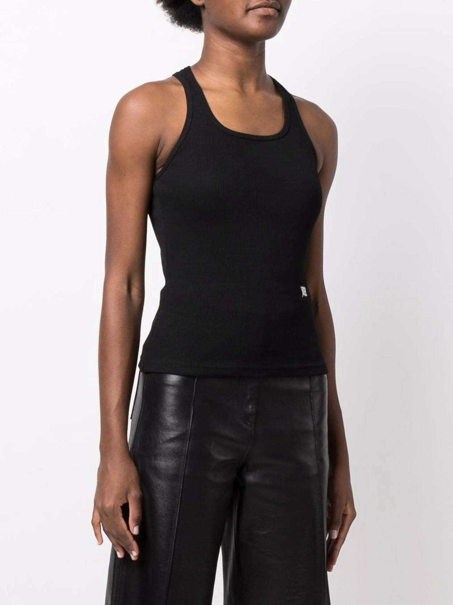 ribbed-knit tank top