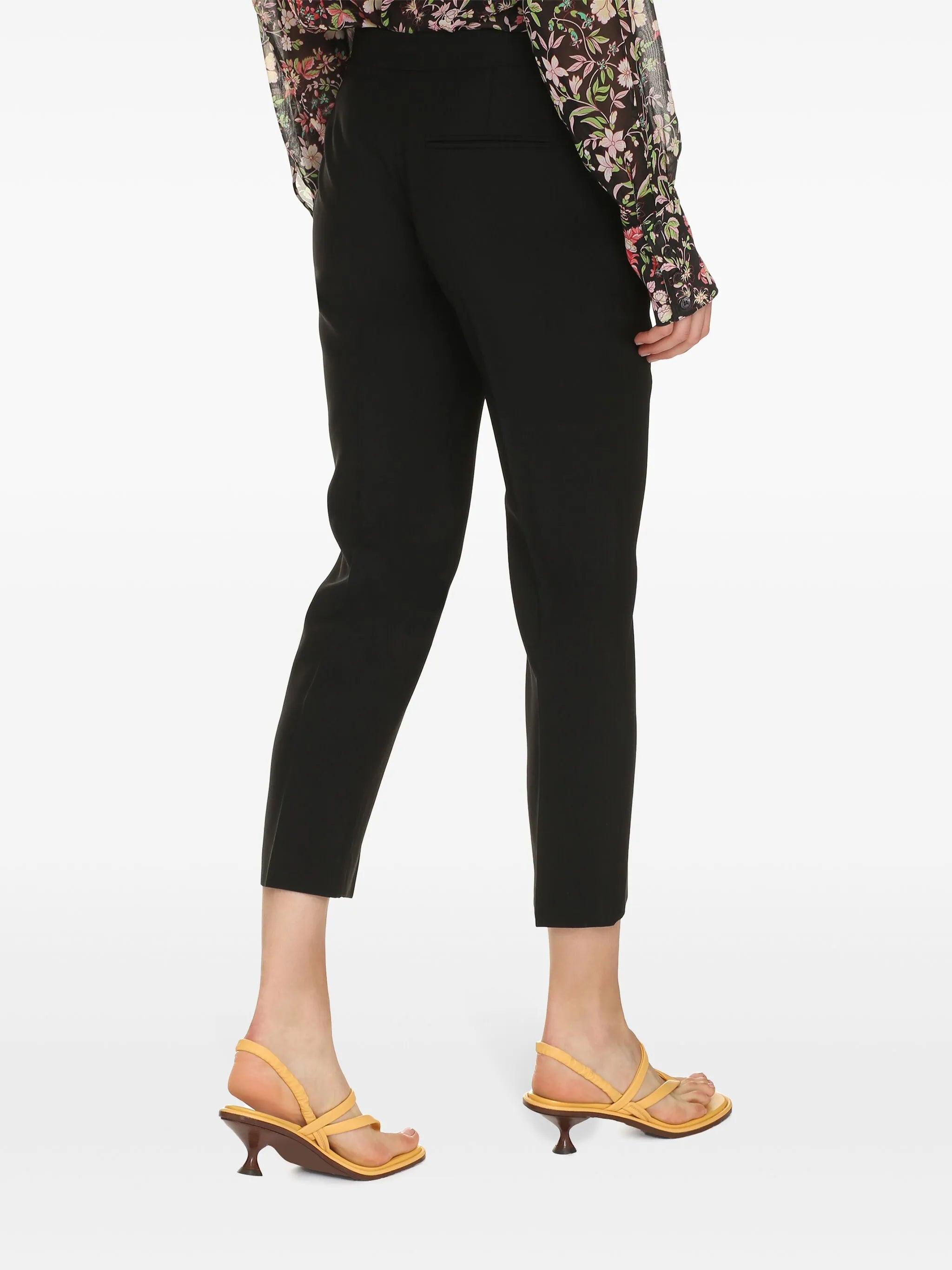 low-rise cropped trousers