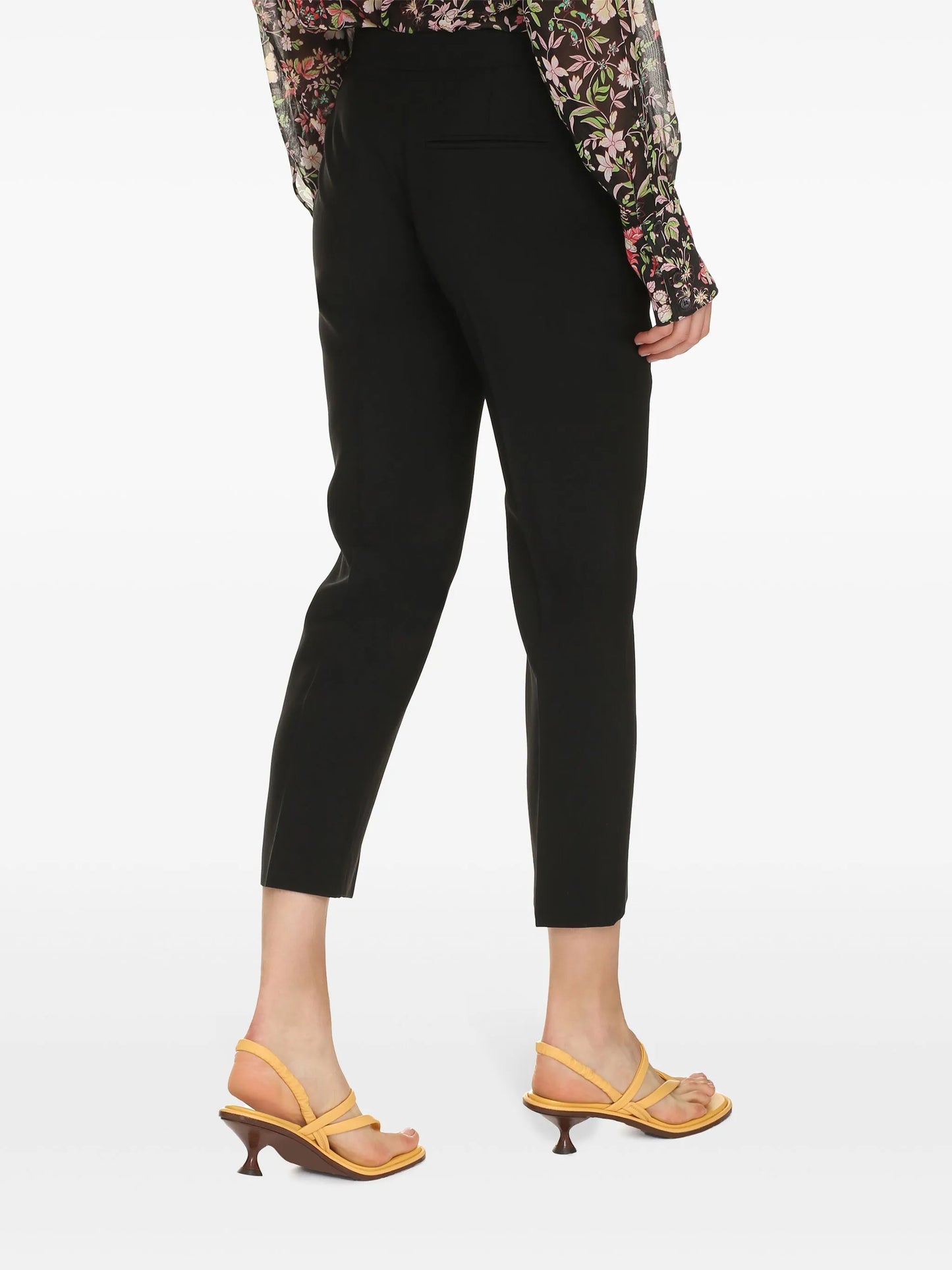 low-rise cropped trousers