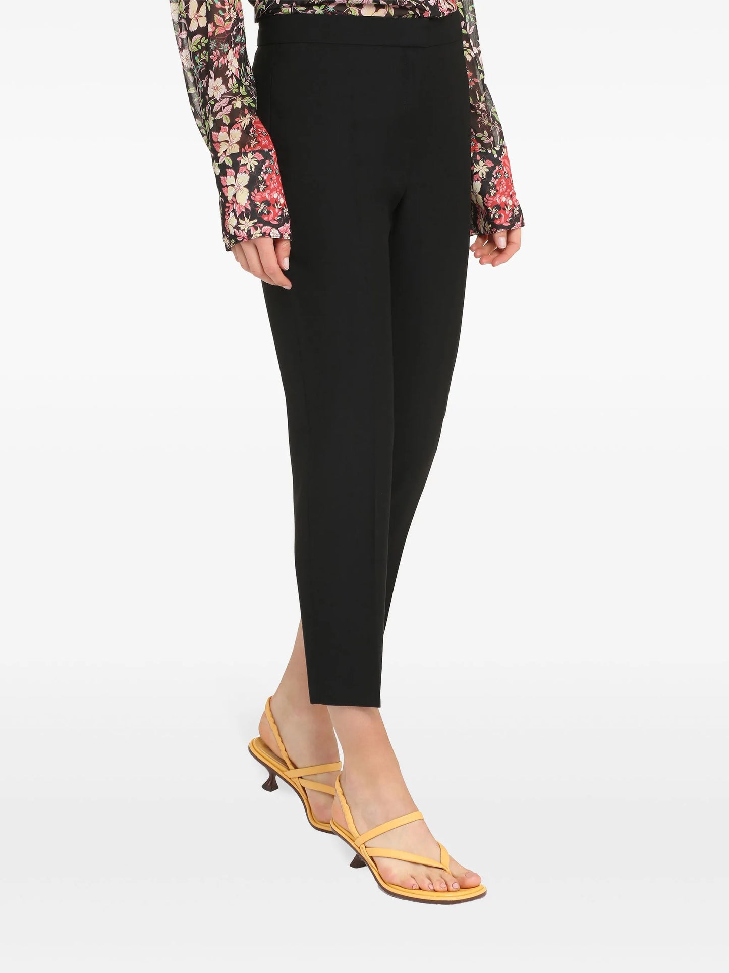 low-rise cropped trousers