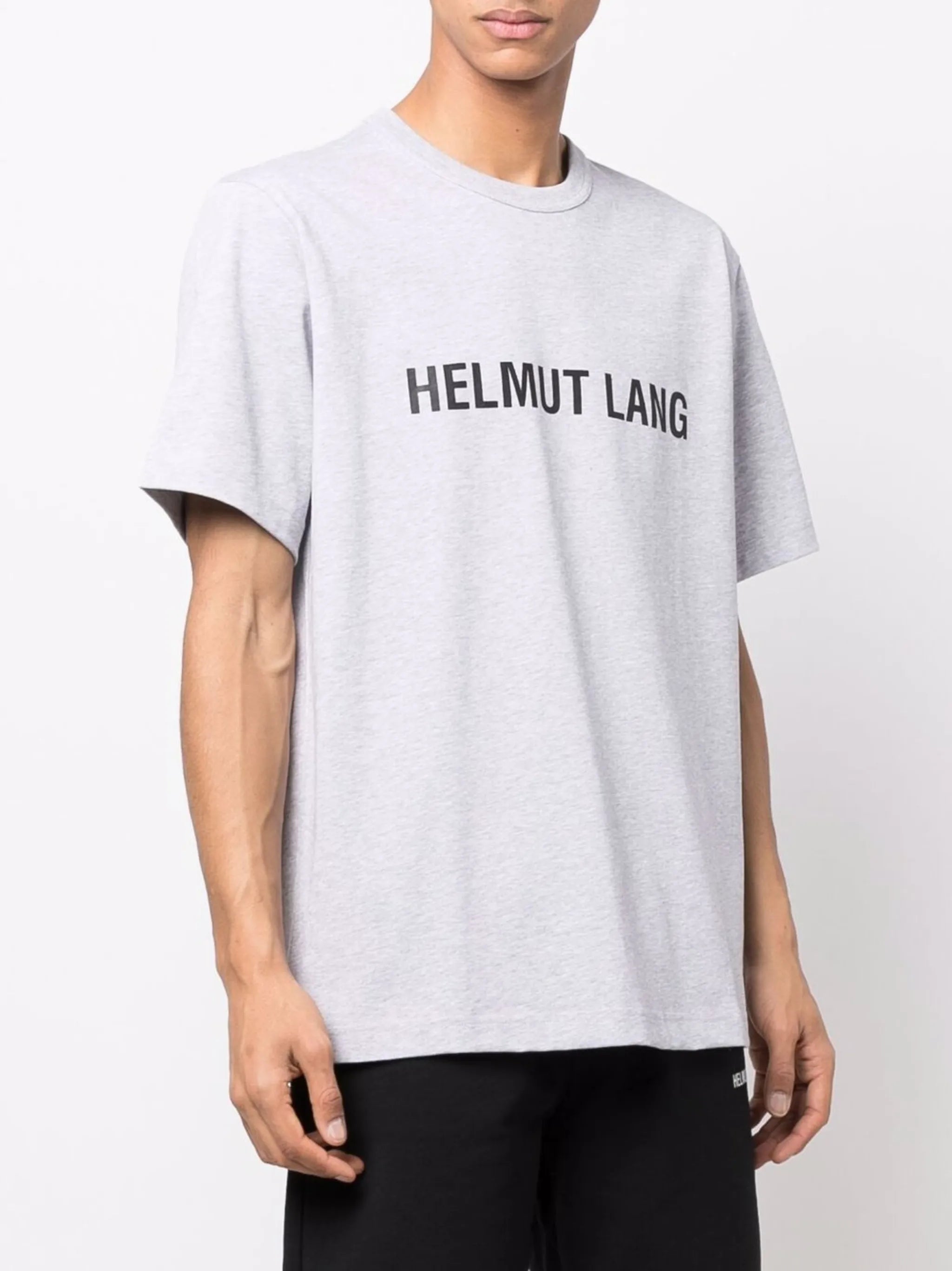 melange logo-print T-shirt