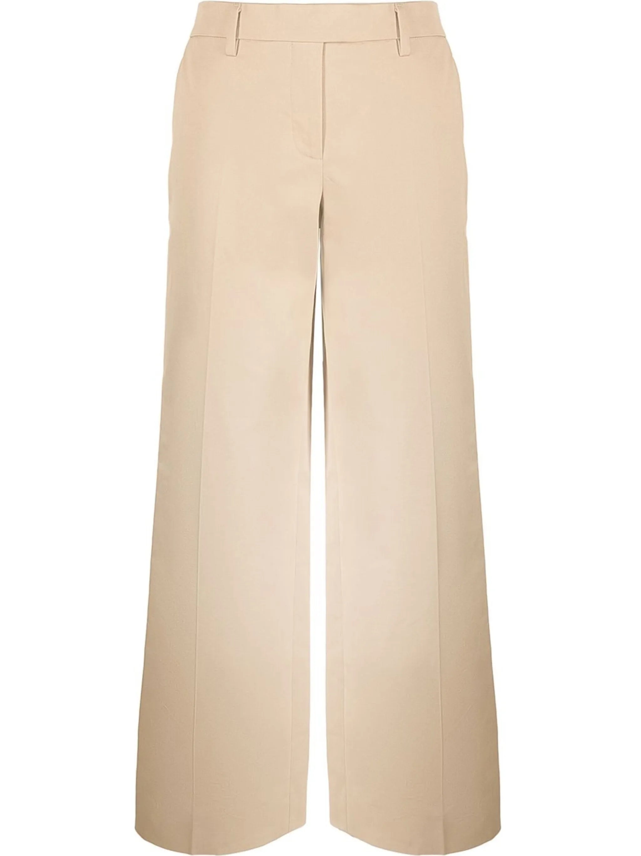 straight-leg tailored trousers