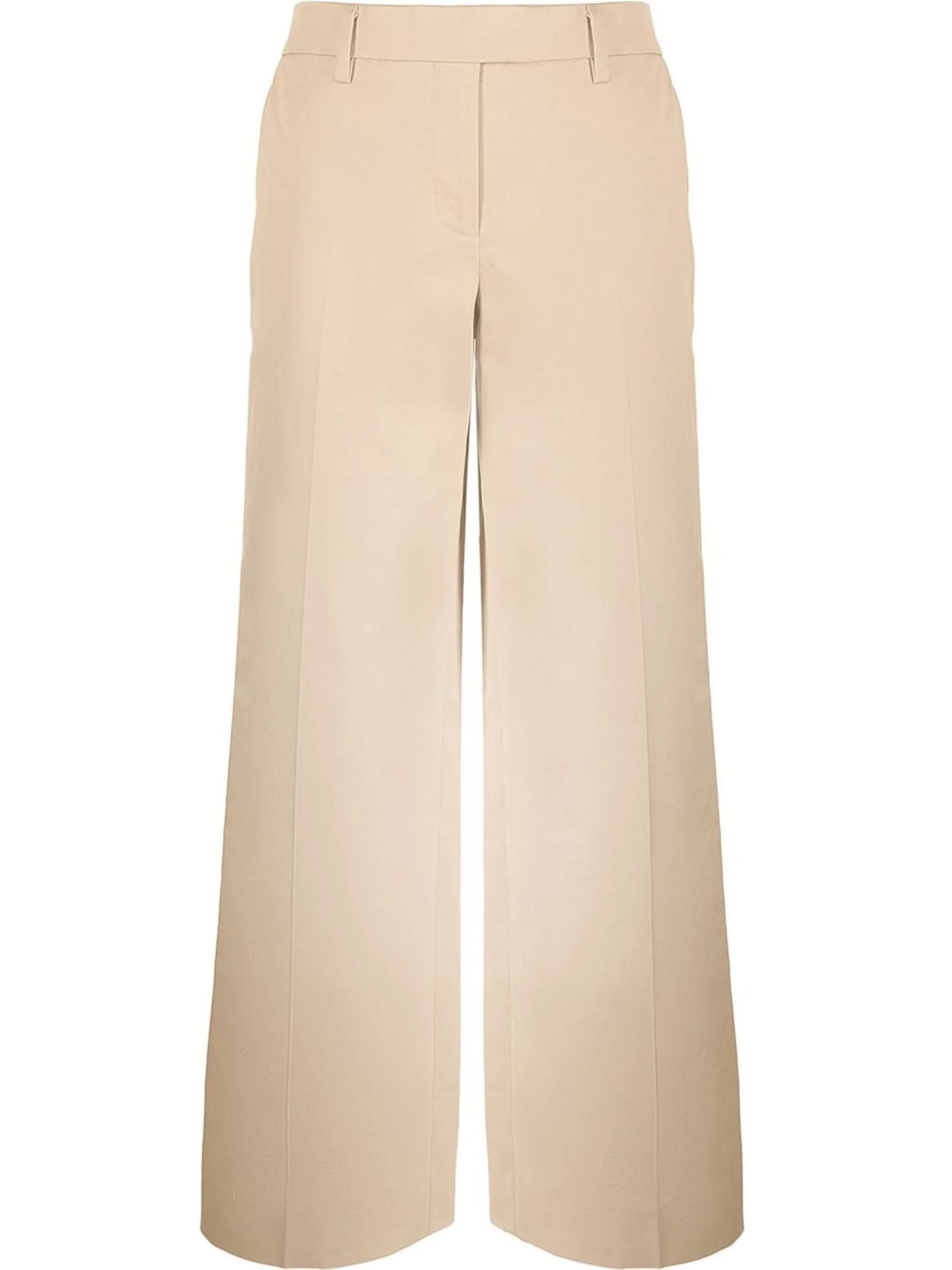 straight-leg tailored trousers