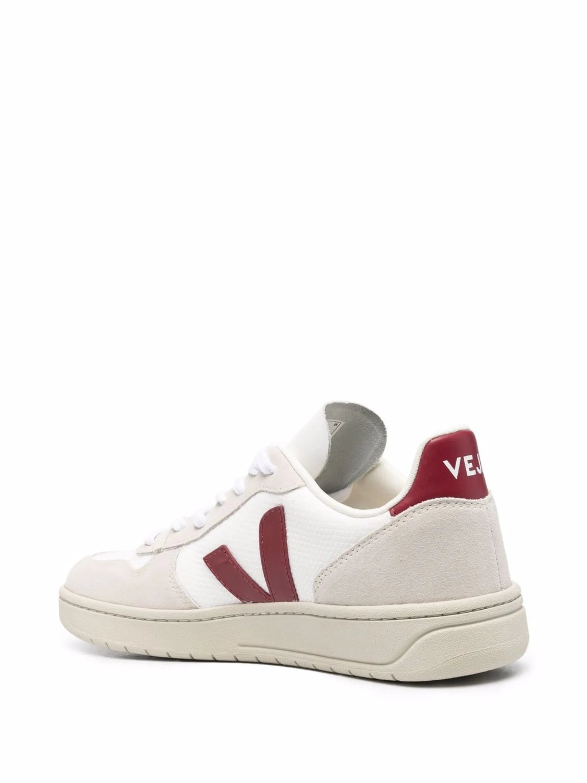 V-10 panelled lace-up sneakers