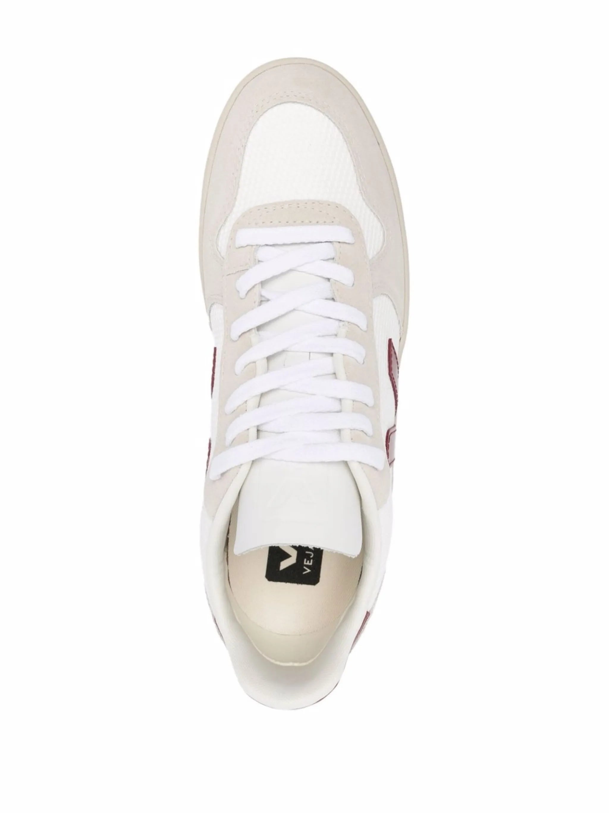 V-10 panelled lace-up sneakers
