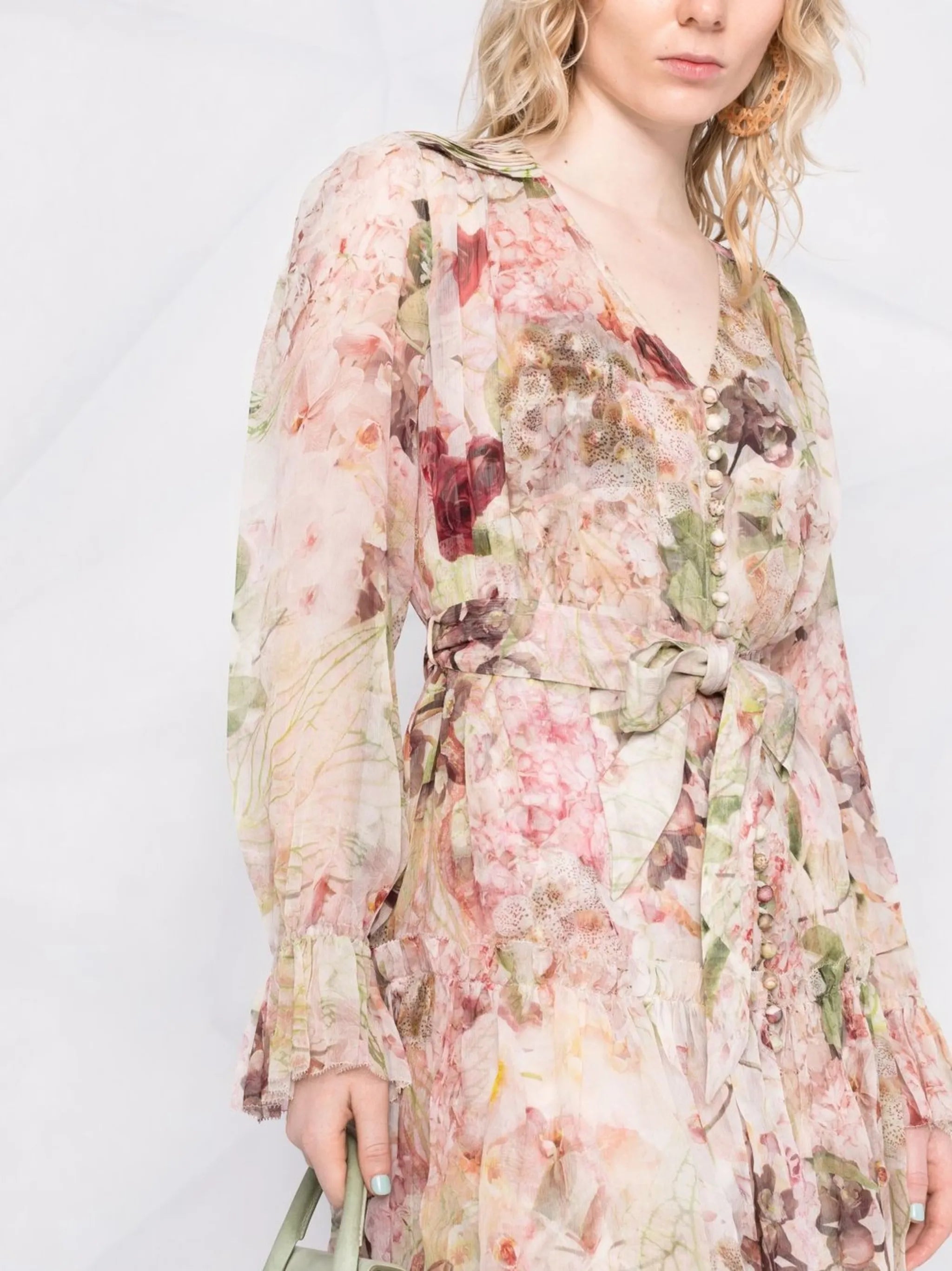 garden floral shirt dress