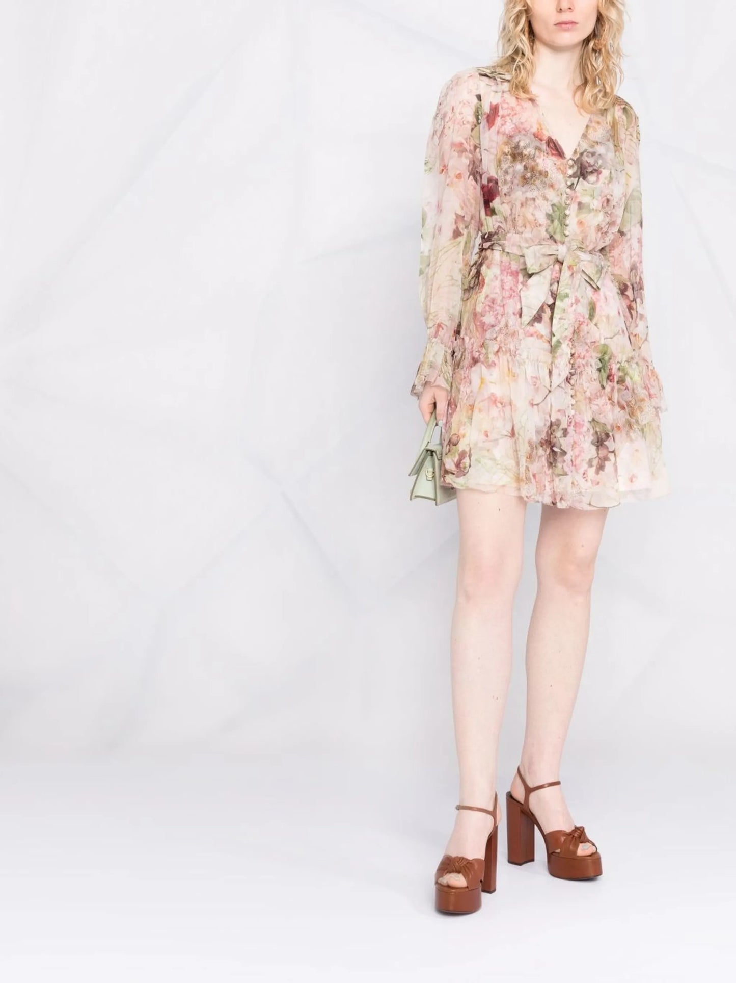 garden floral shirt dress