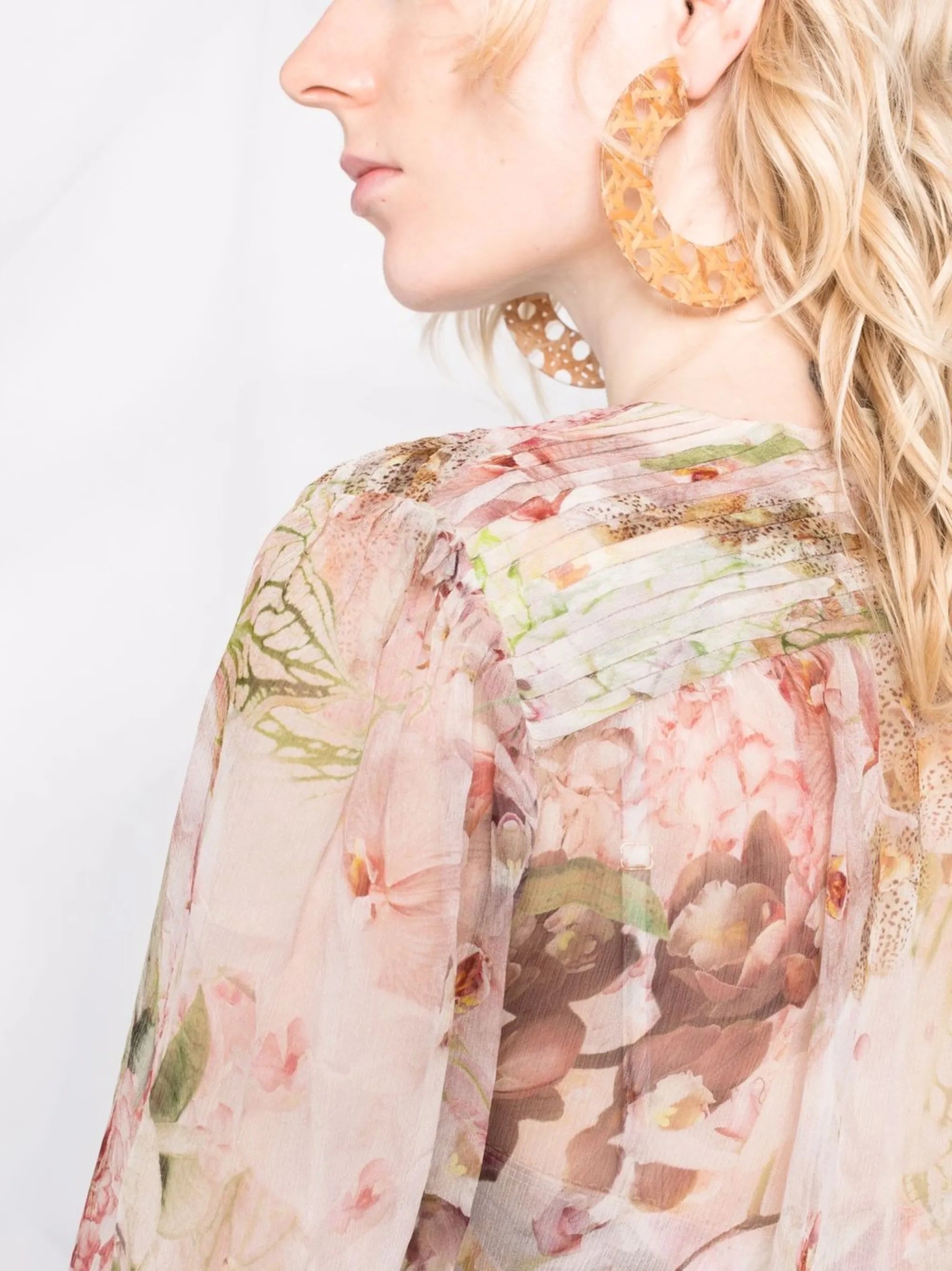 garden floral shirt dress
