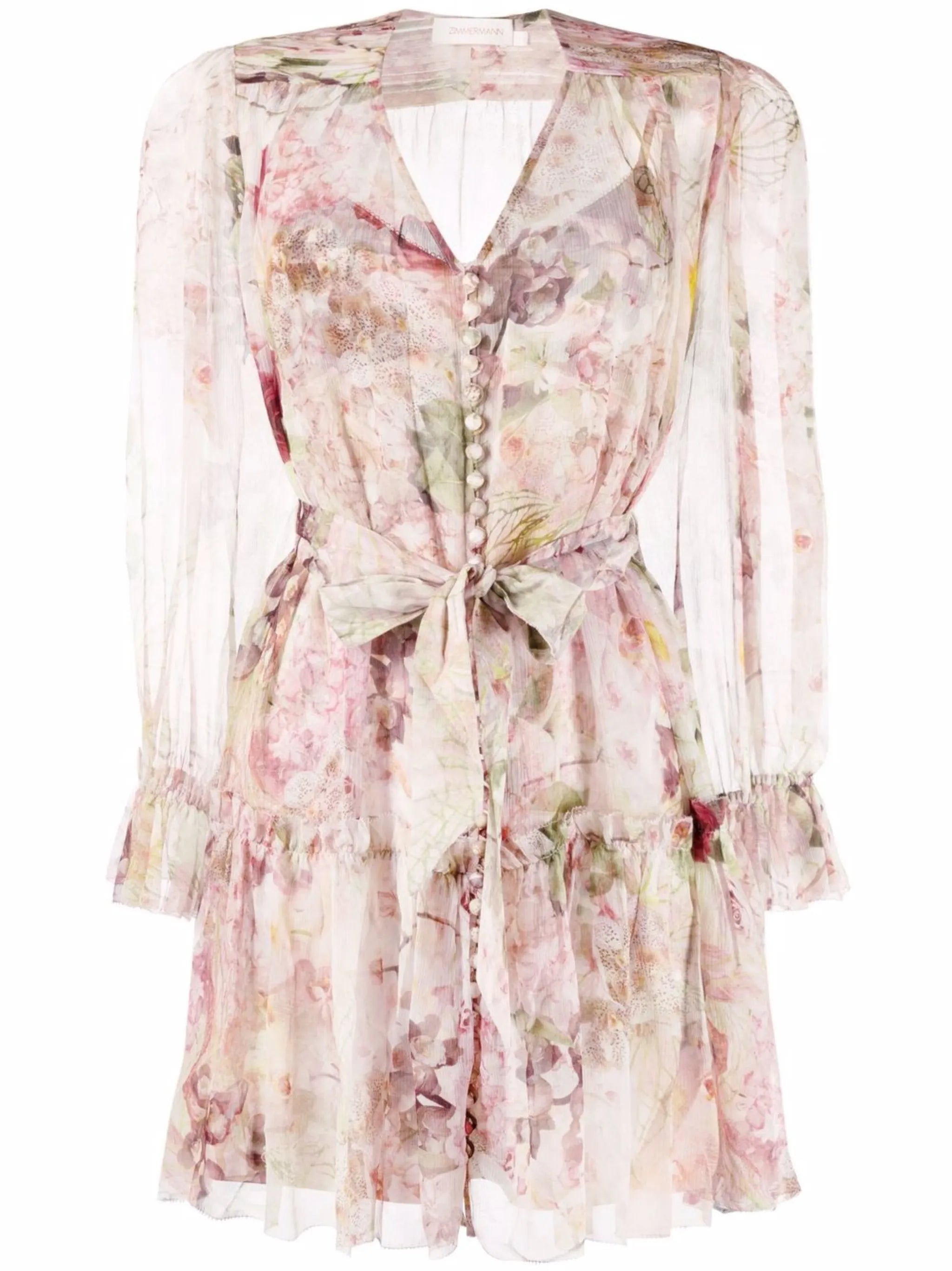 garden floral shirt dress