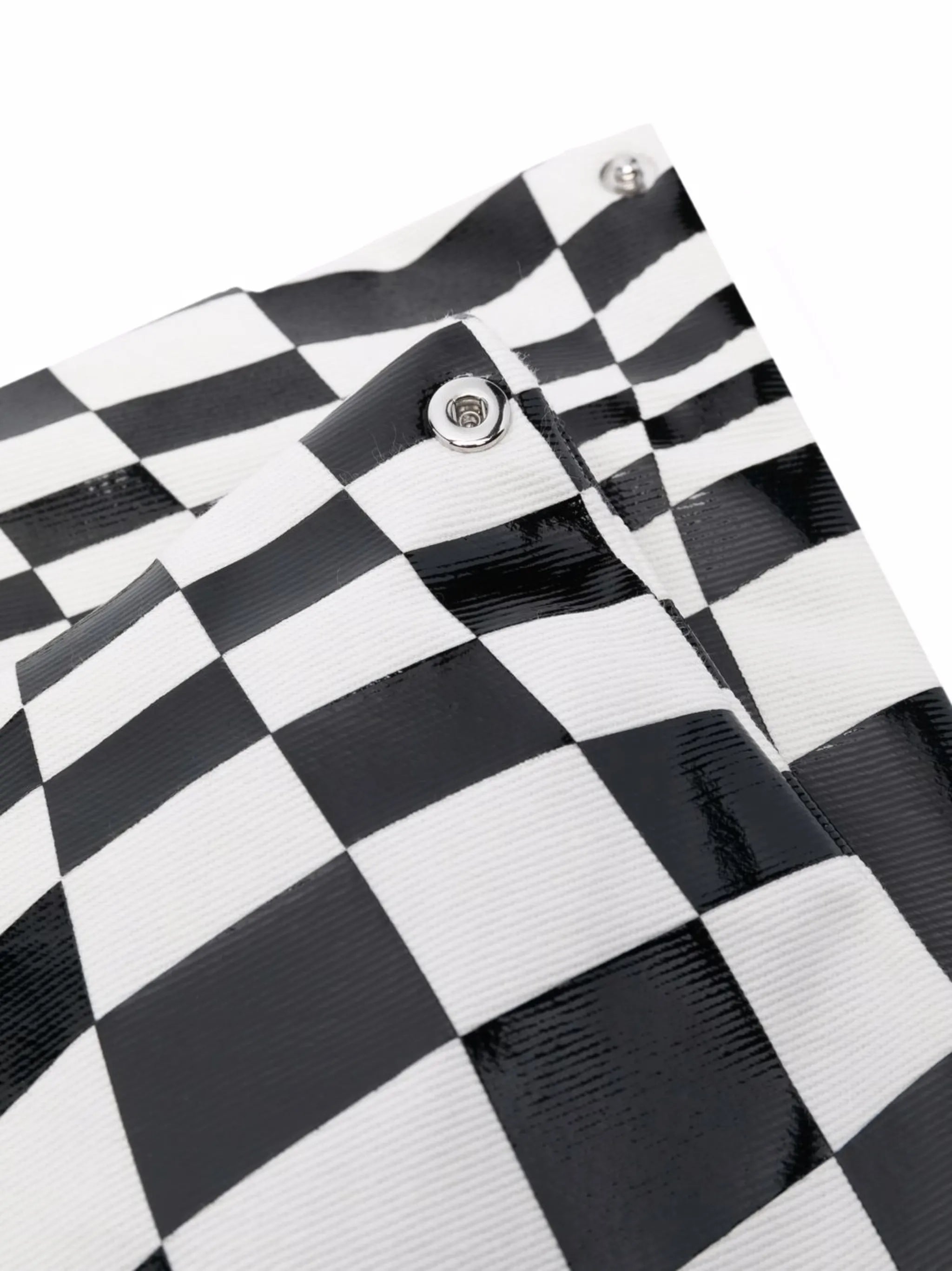 illusional-print tote bag