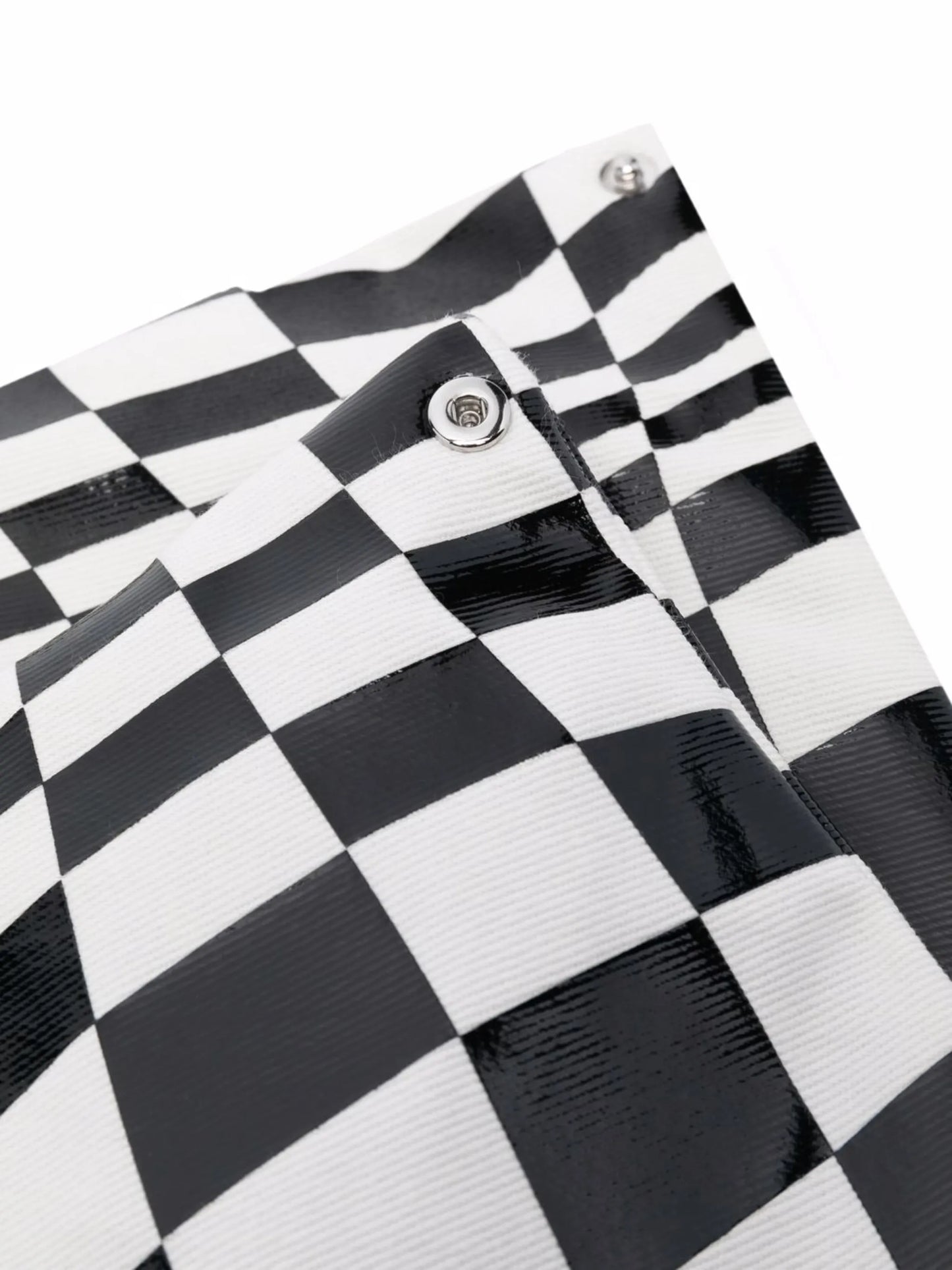 illusional-print tote bag