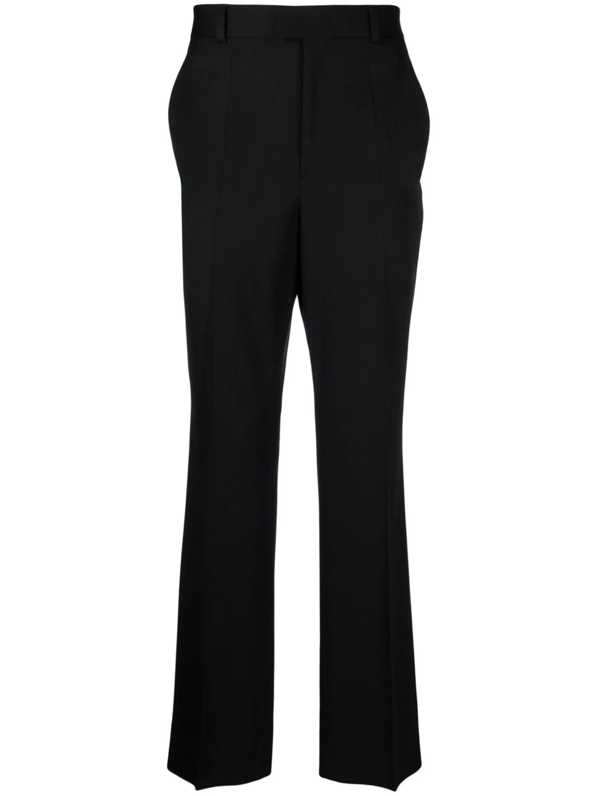 high-waisted tailored trousers