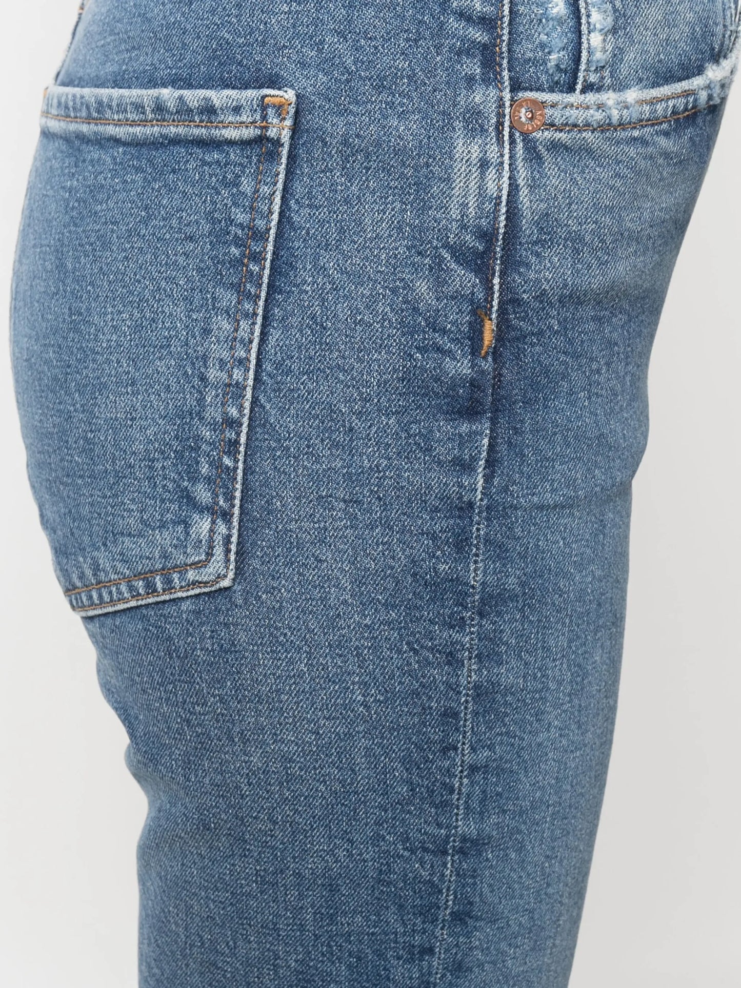 cropped denim jeans