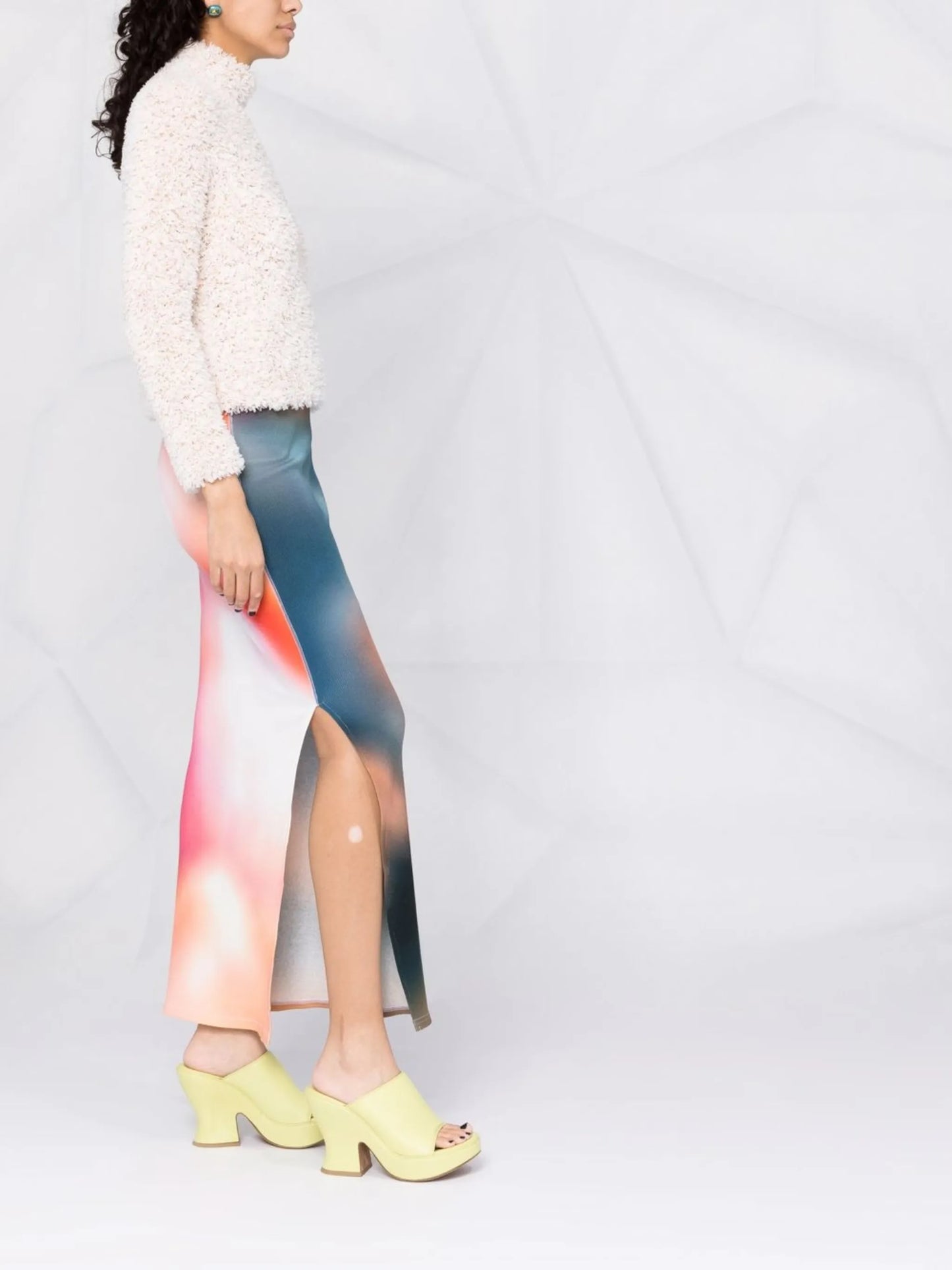 sequinned tulle top