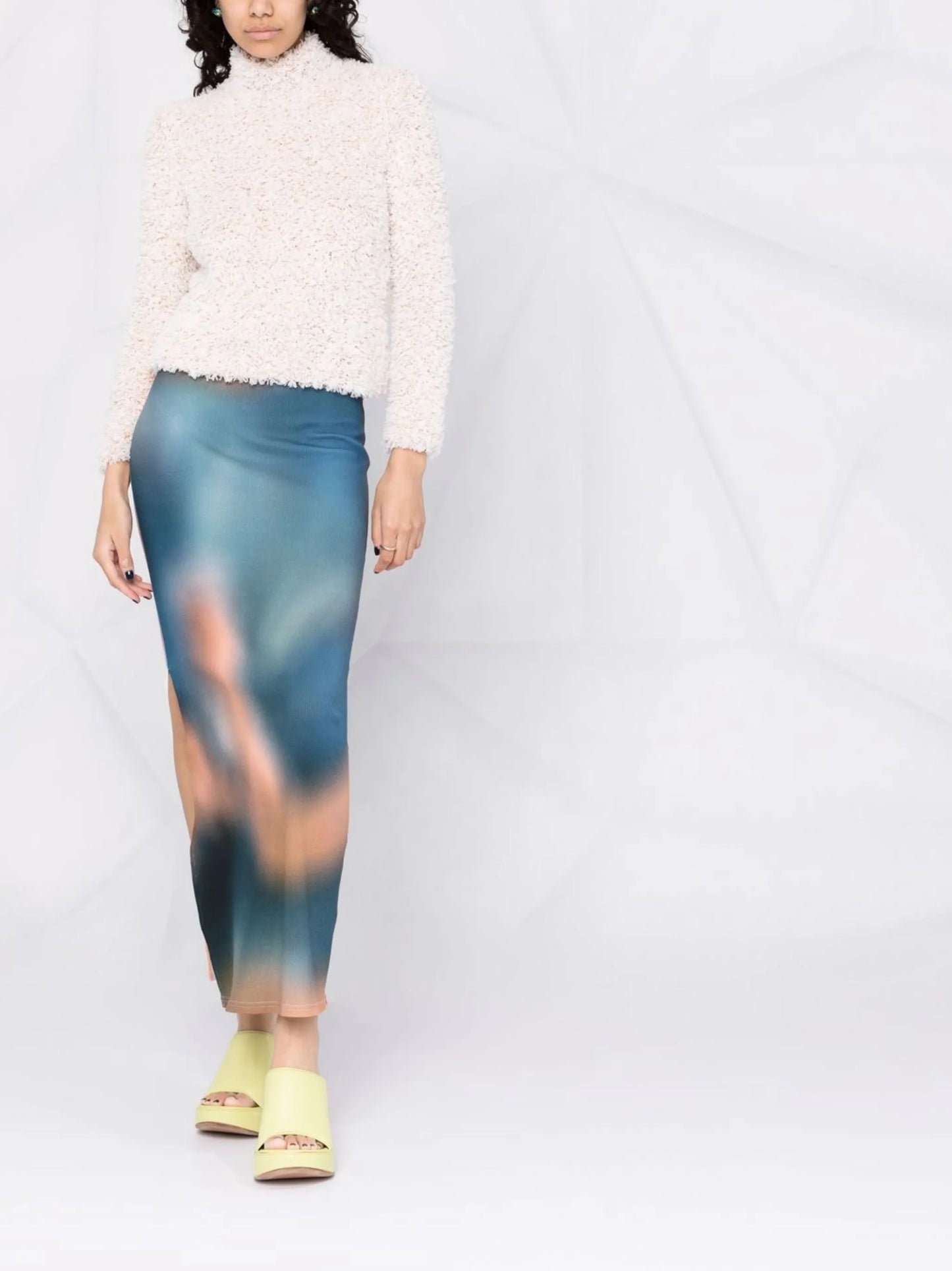 sequinned tulle top