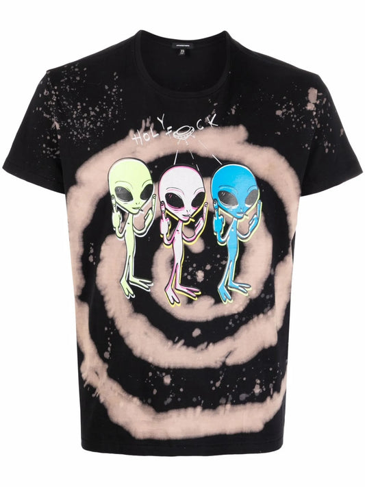 alien graphic print T-shirt