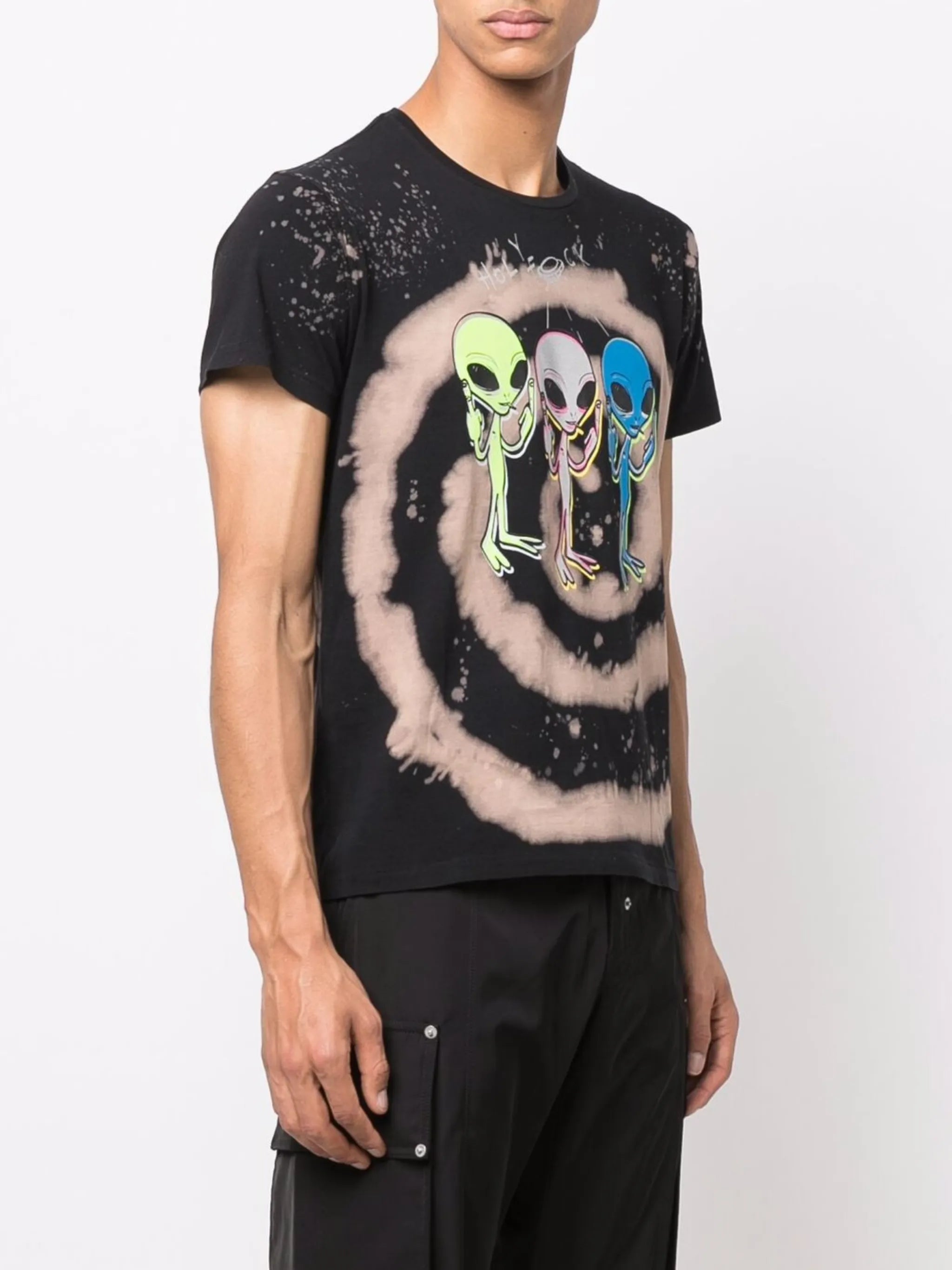 alien graphic print T-shirt