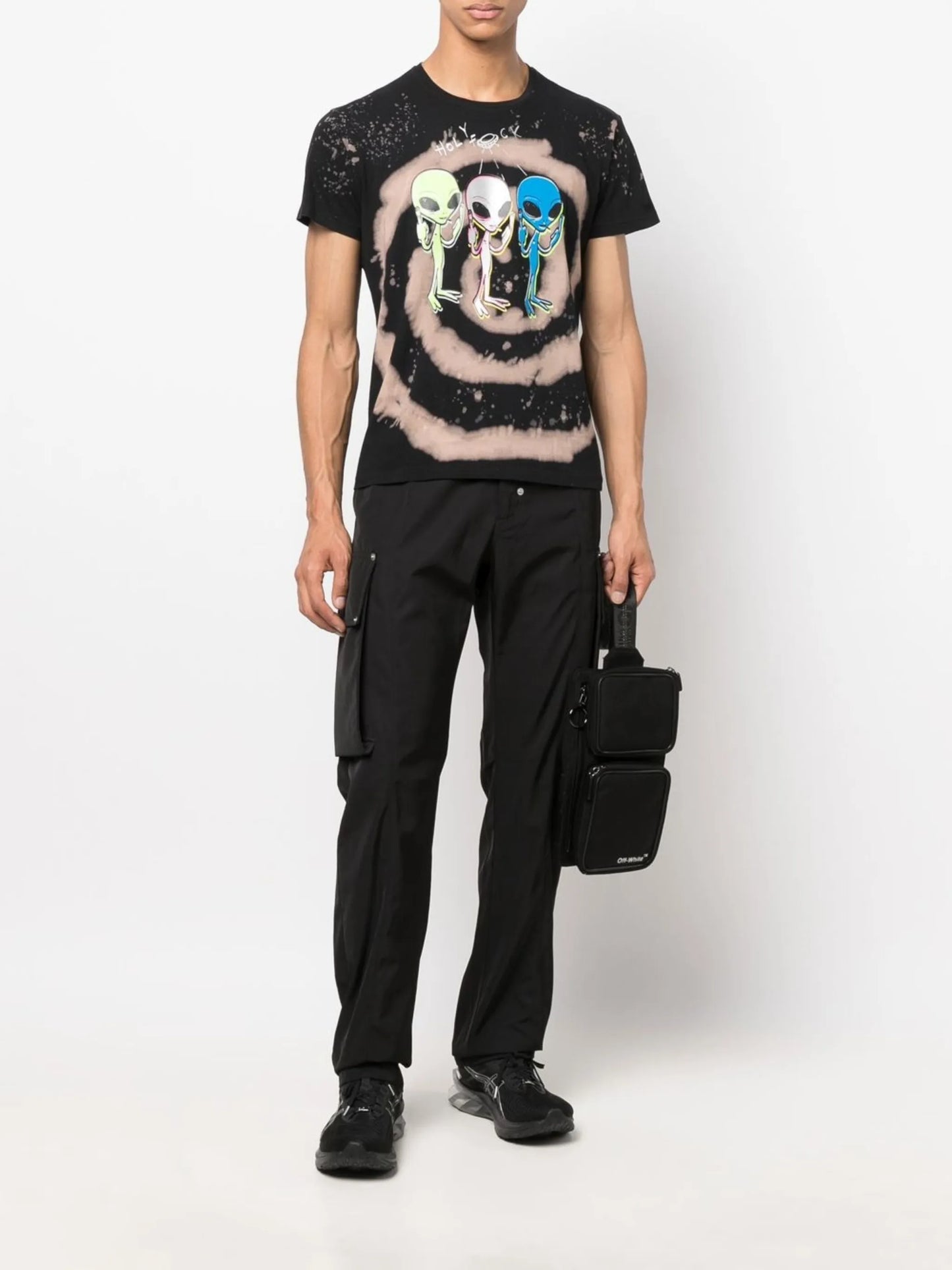 alien graphic print T-shirt