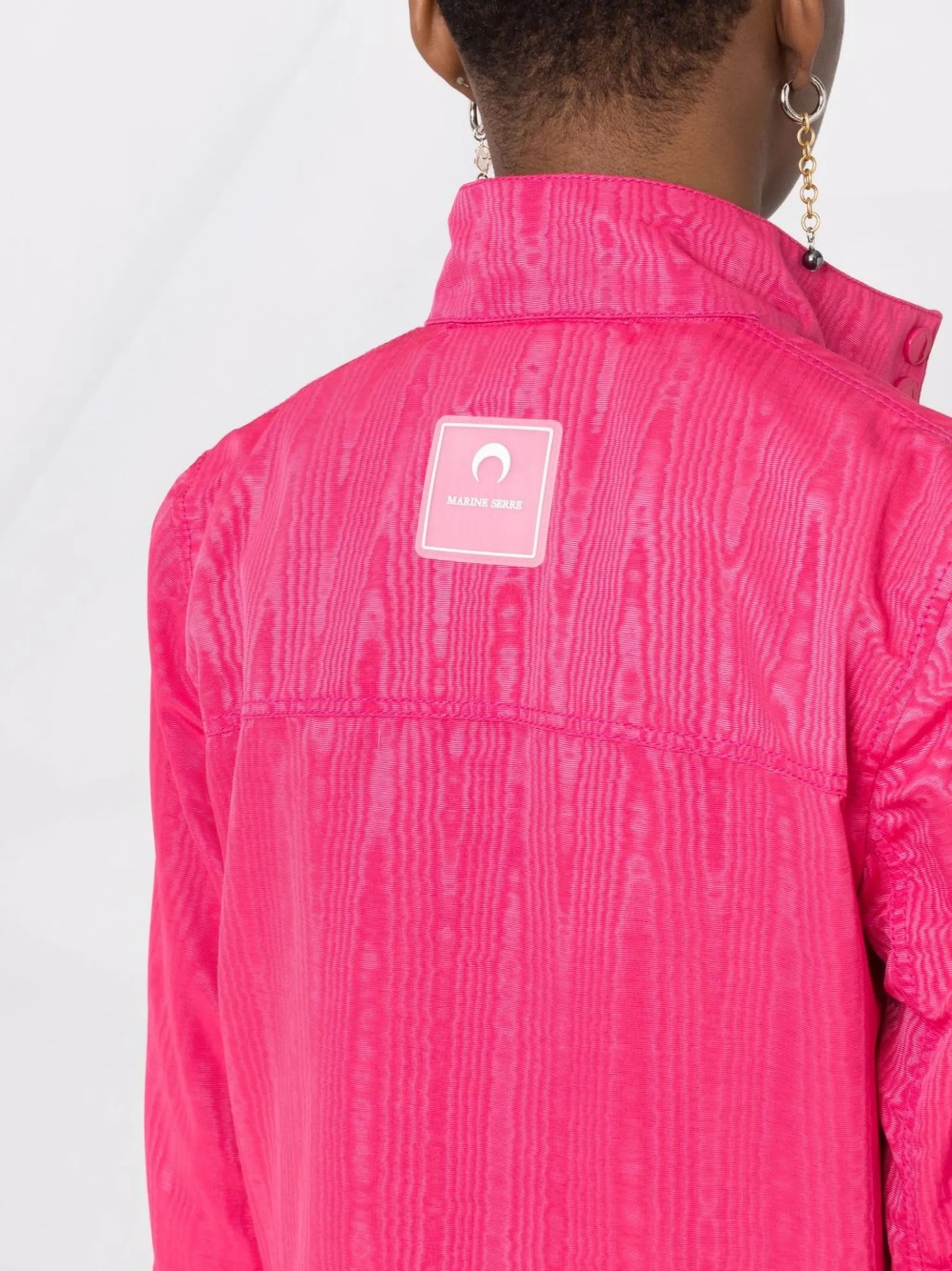 Moire-effect track jacket