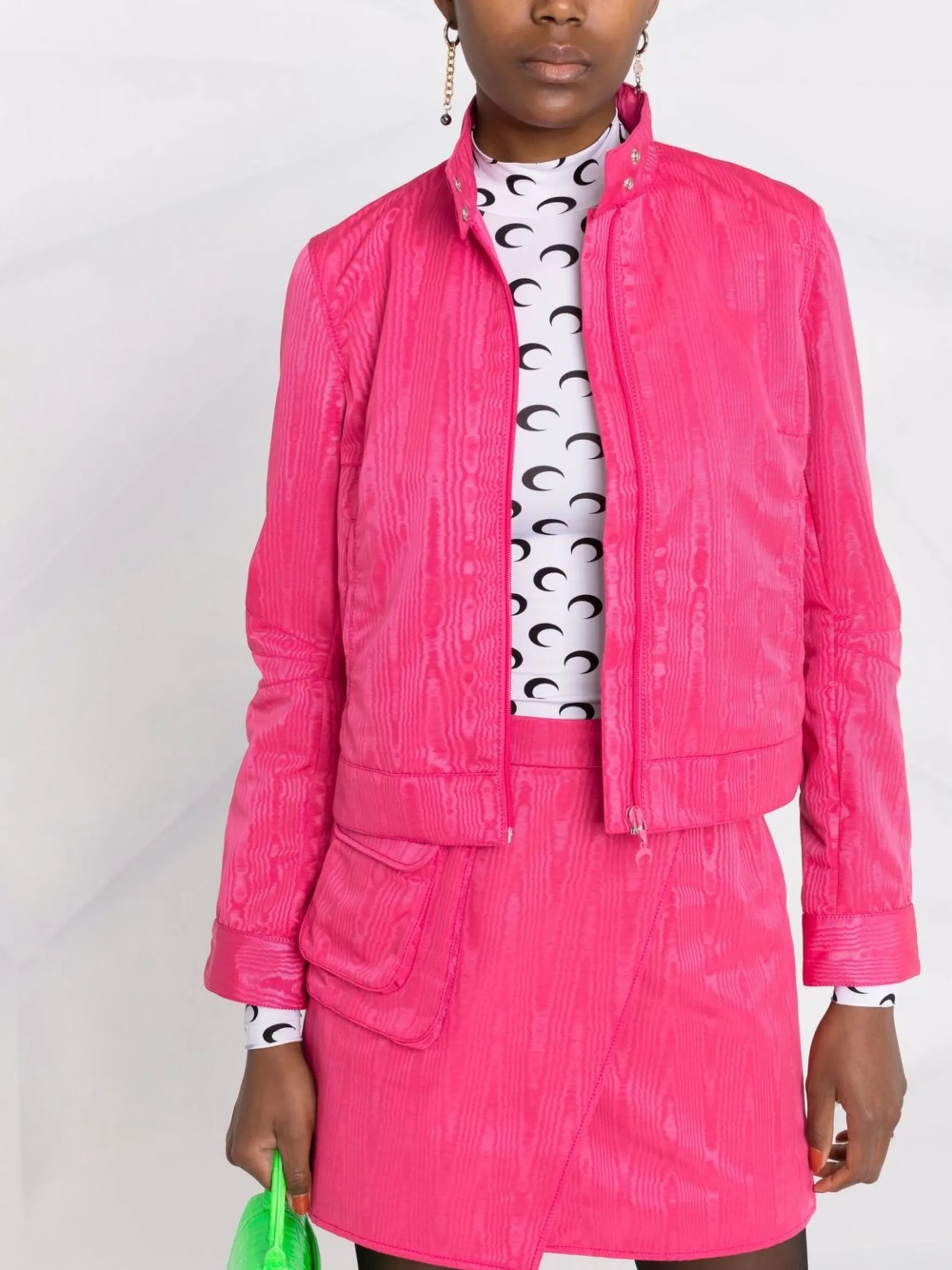 Moire-effect track jacket