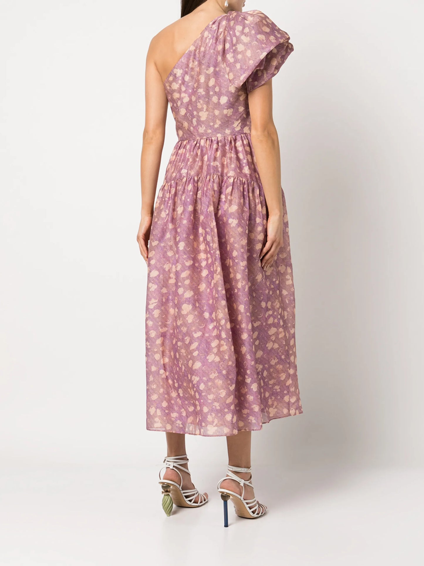 Athena one-shoulder midi dress