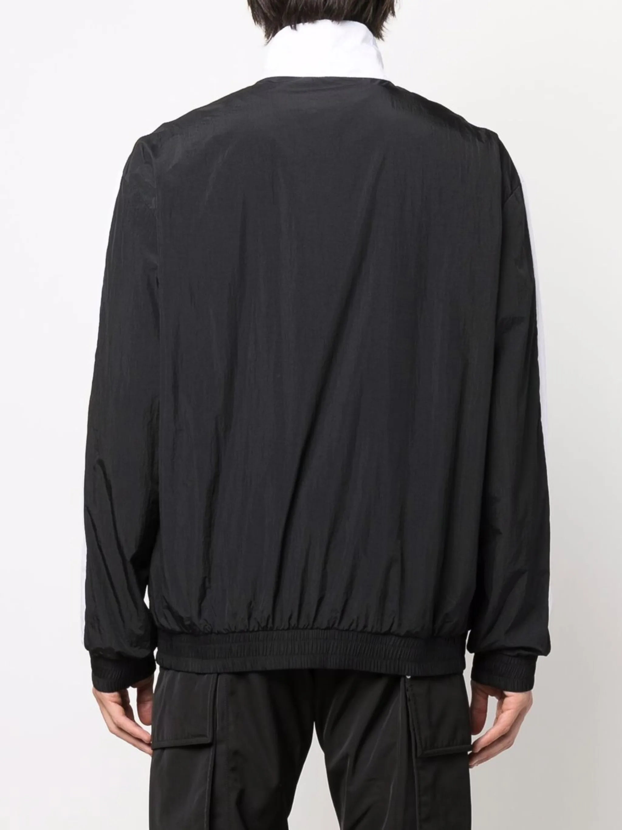 logo-print multi-cut track jacket