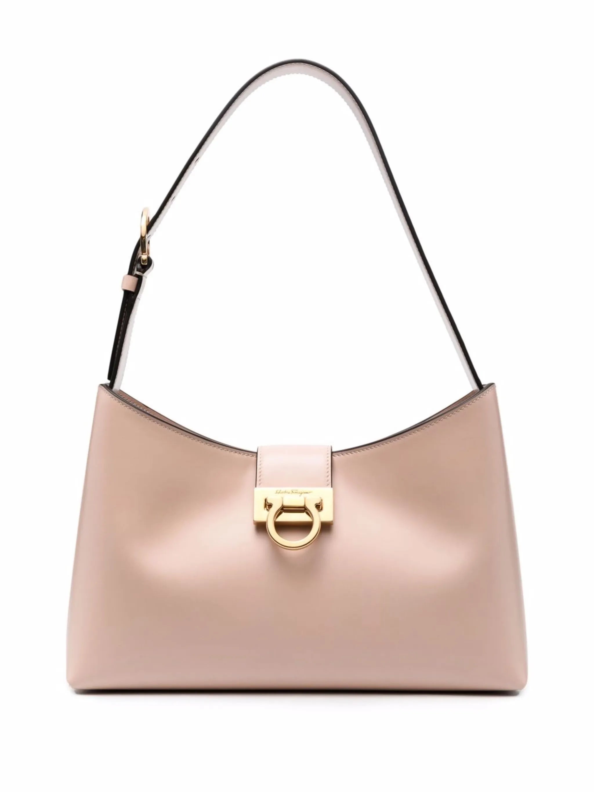 Gancini leather shoulder bag