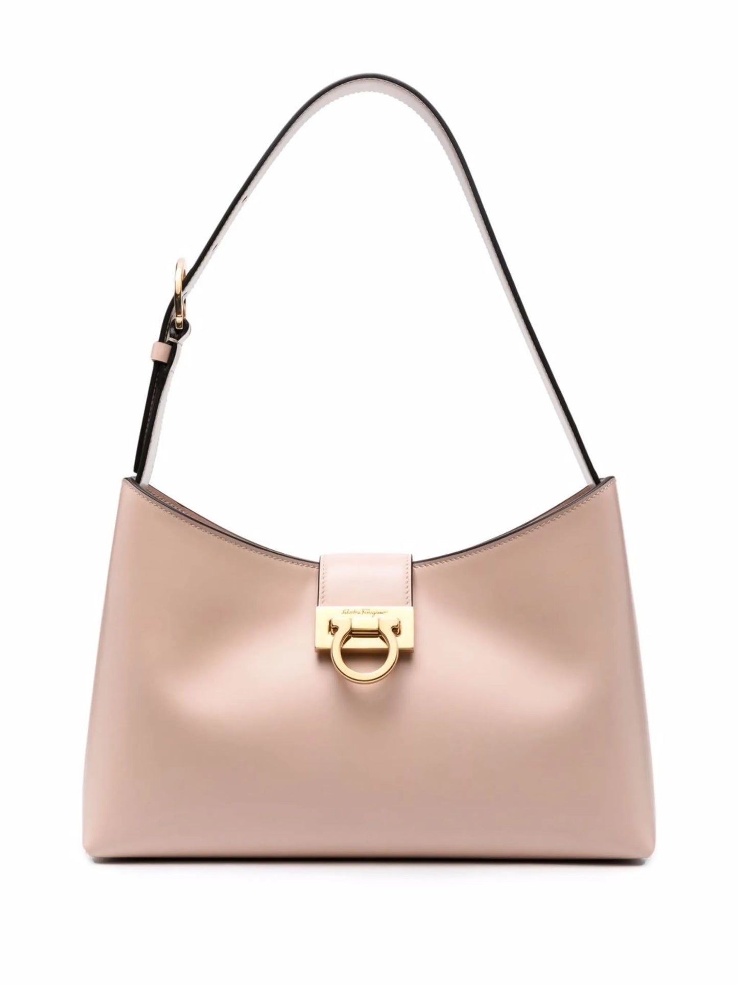 Gancini leather shoulder bag